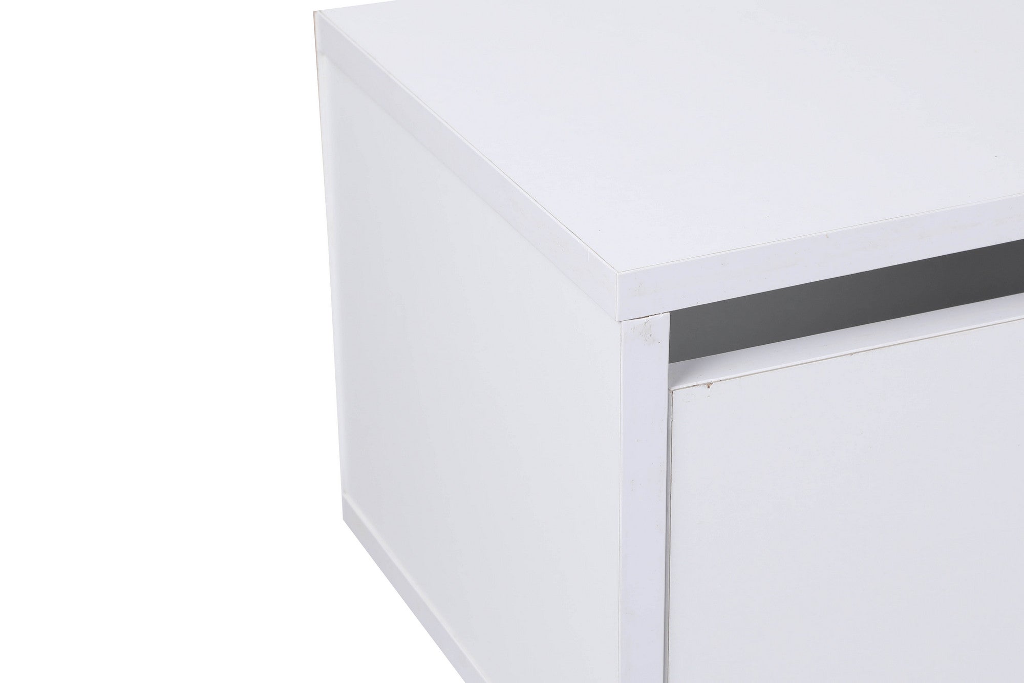 Móvel de TV – 180cm x 30cm x 25cm – Branco – Painel de partículas revestido a melamina