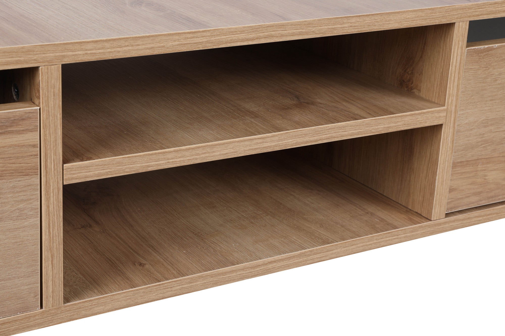 Móvel de TV – 180cm x 30cm x 25cm – Carvalho – Painel de partículas revestido a melamina