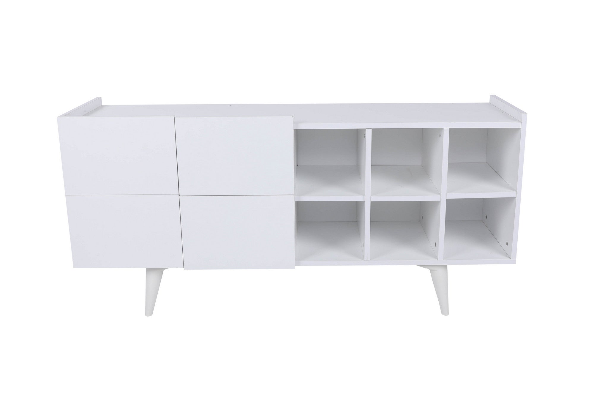 Aparador – 150cm x 42cm x 71cm – Branco – Painel de partículas com revestimento a melamina