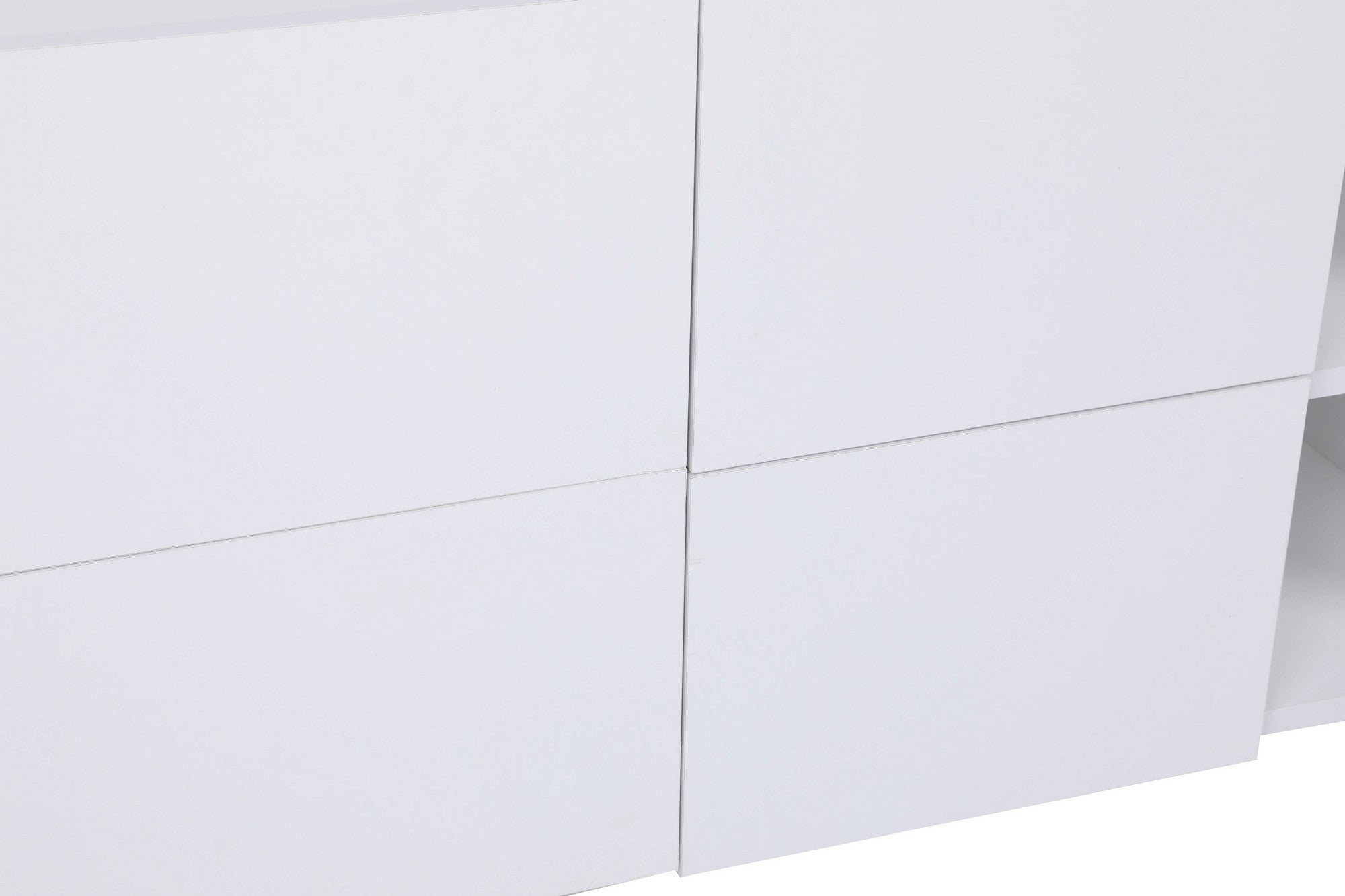 Aparador – 150cm x 42cm x 71cm – Branco – Painel de partículas com revestimento a melamina