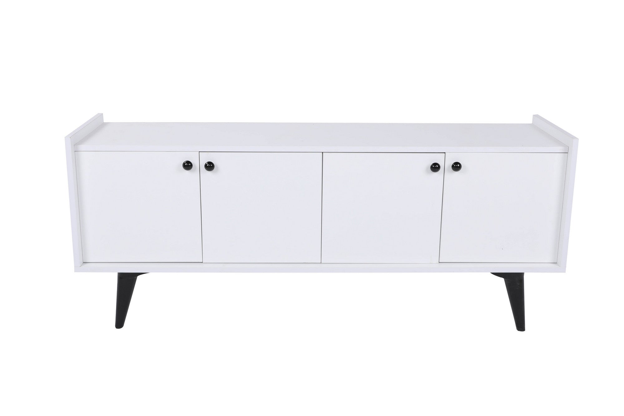 Aparador – 150 cm x 40 cm x 62 cm – Branco – Painéis de partículas revestidos a melamina