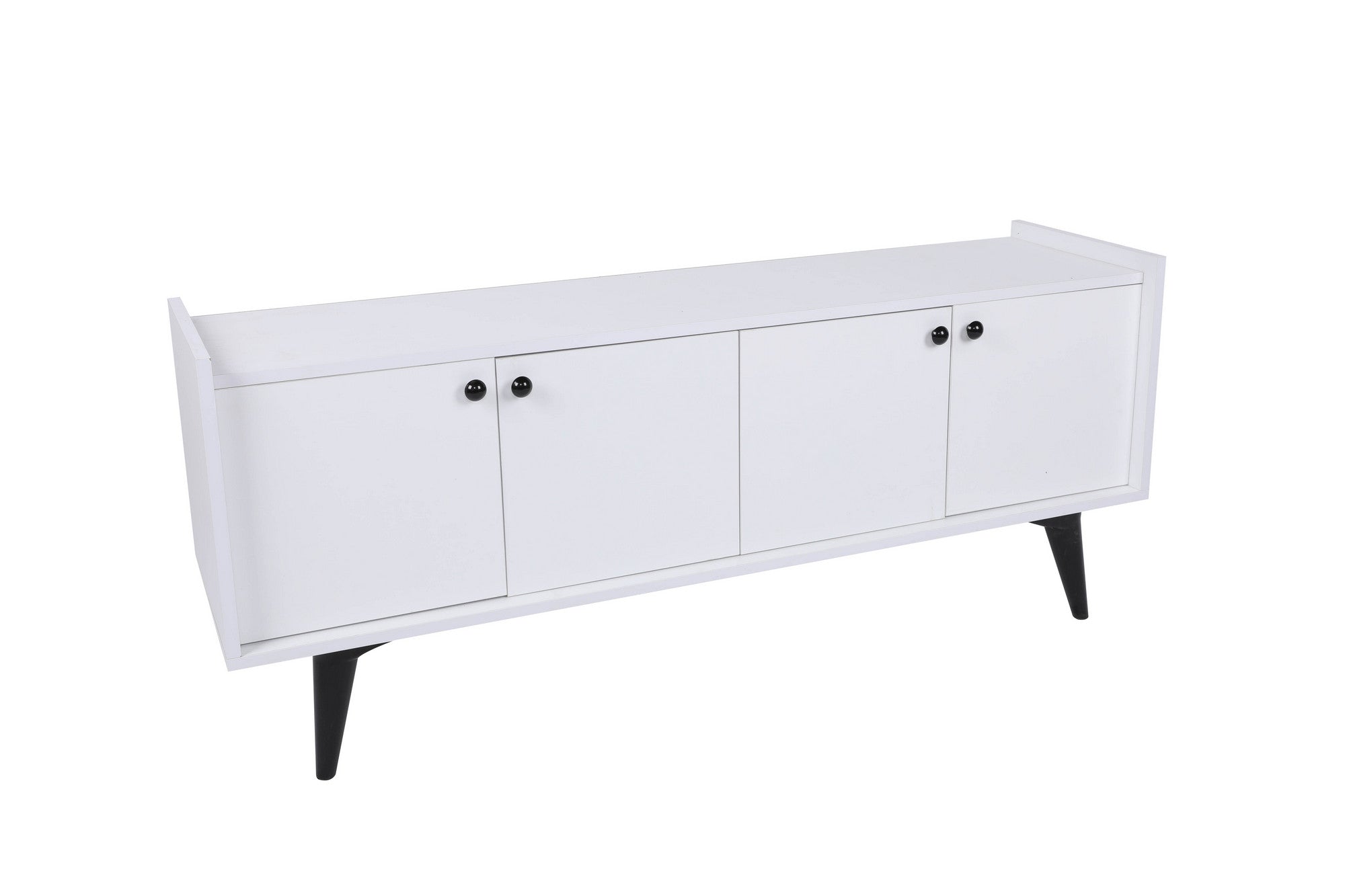 Aparador – 150 cm x 40 cm x 62 cm – Branco – Painéis de partículas revestidos a melamina