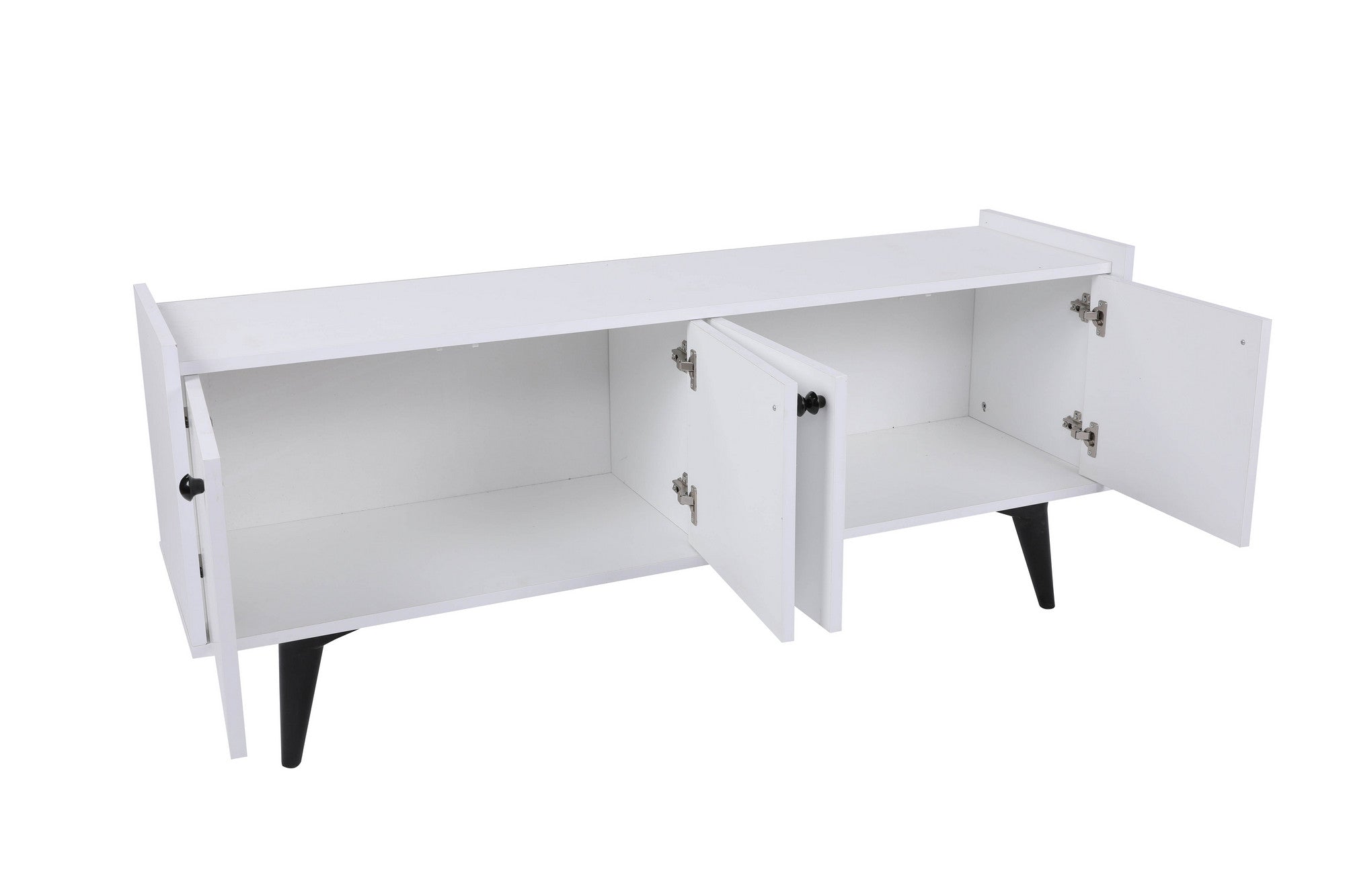 Aparador – 150 cm x 40 cm x 62 cm – Branco – Painéis de partículas revestidos a melamina