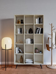 Estante de livros – 100cm x 184cm x 25cm – Travertino – Painel de partículas