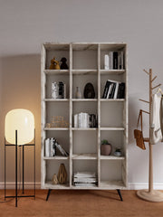 Estante de livros – 100 cm x 184 cm x 25 cm – Carvalho – Painéis de partículas