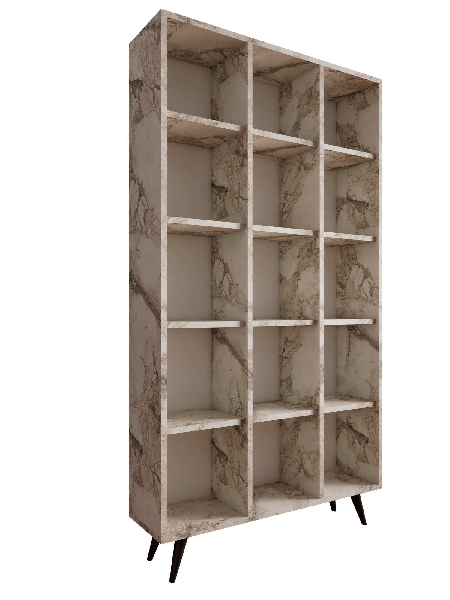 Estante de livros – 100 cm x 184 cm x 25 cm – Carvalho – Painéis de partículas