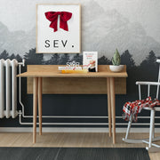 Secretária de Estudo – 120cm x 74cm x 61,8cm – Carvalho – Painel de partículas
