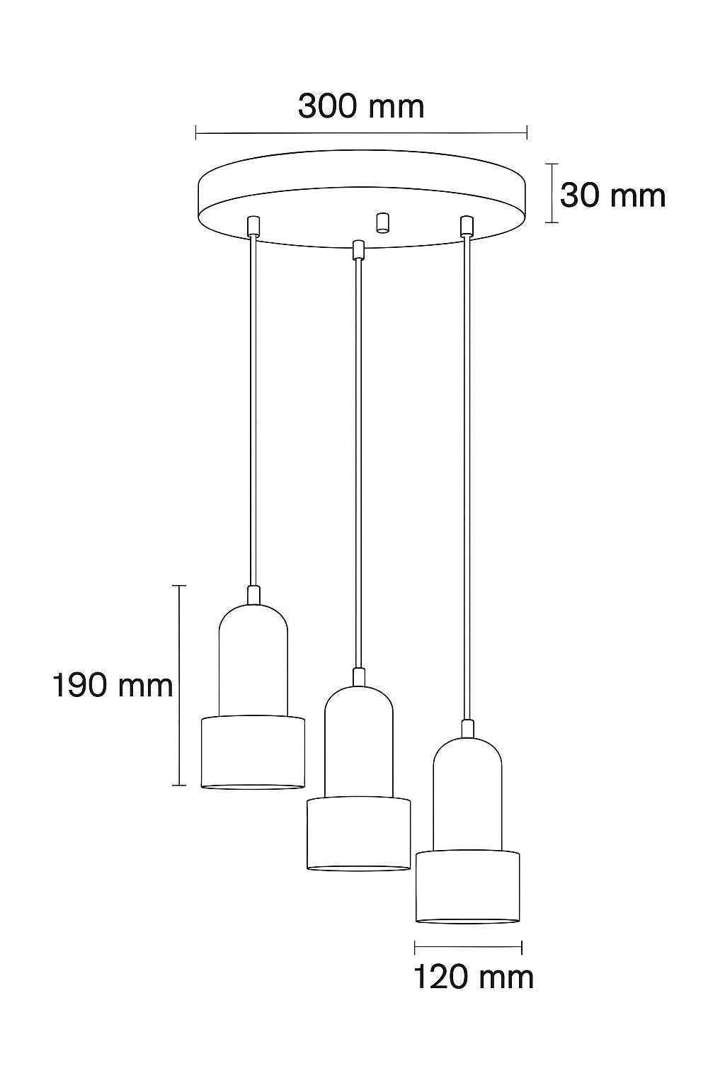 Candeeiro de Teto – 24 - 154 cm – Bege e Carvalho – Folha de Madeira e Metal