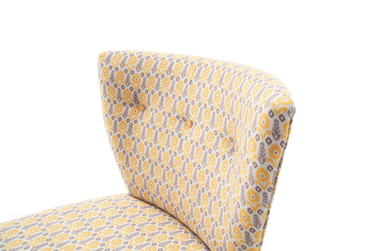 Poltrona – 65x80x65 cm – Rosa – Madeira e Poliéster