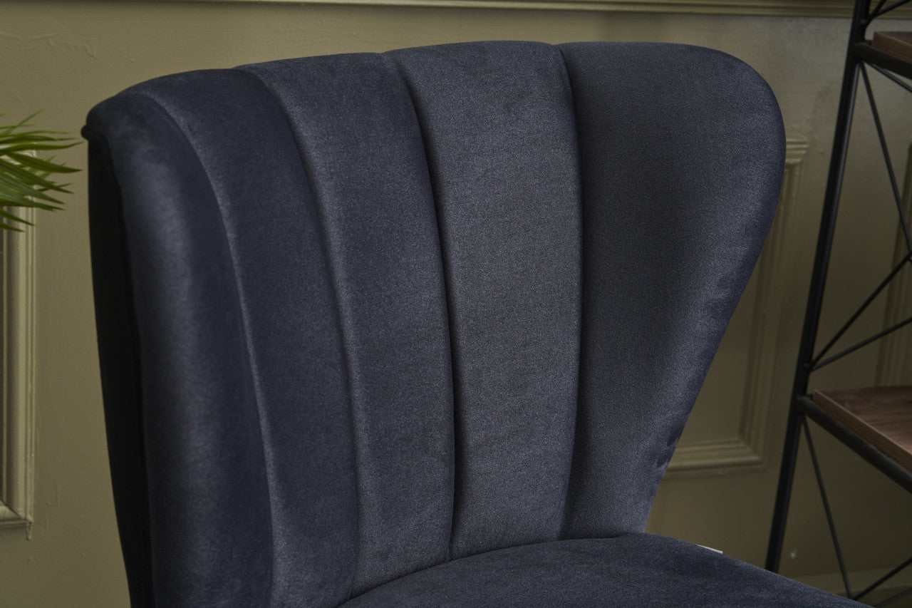 Poltrona moderna – 65x65x80 cm – antracite – madeira de faia