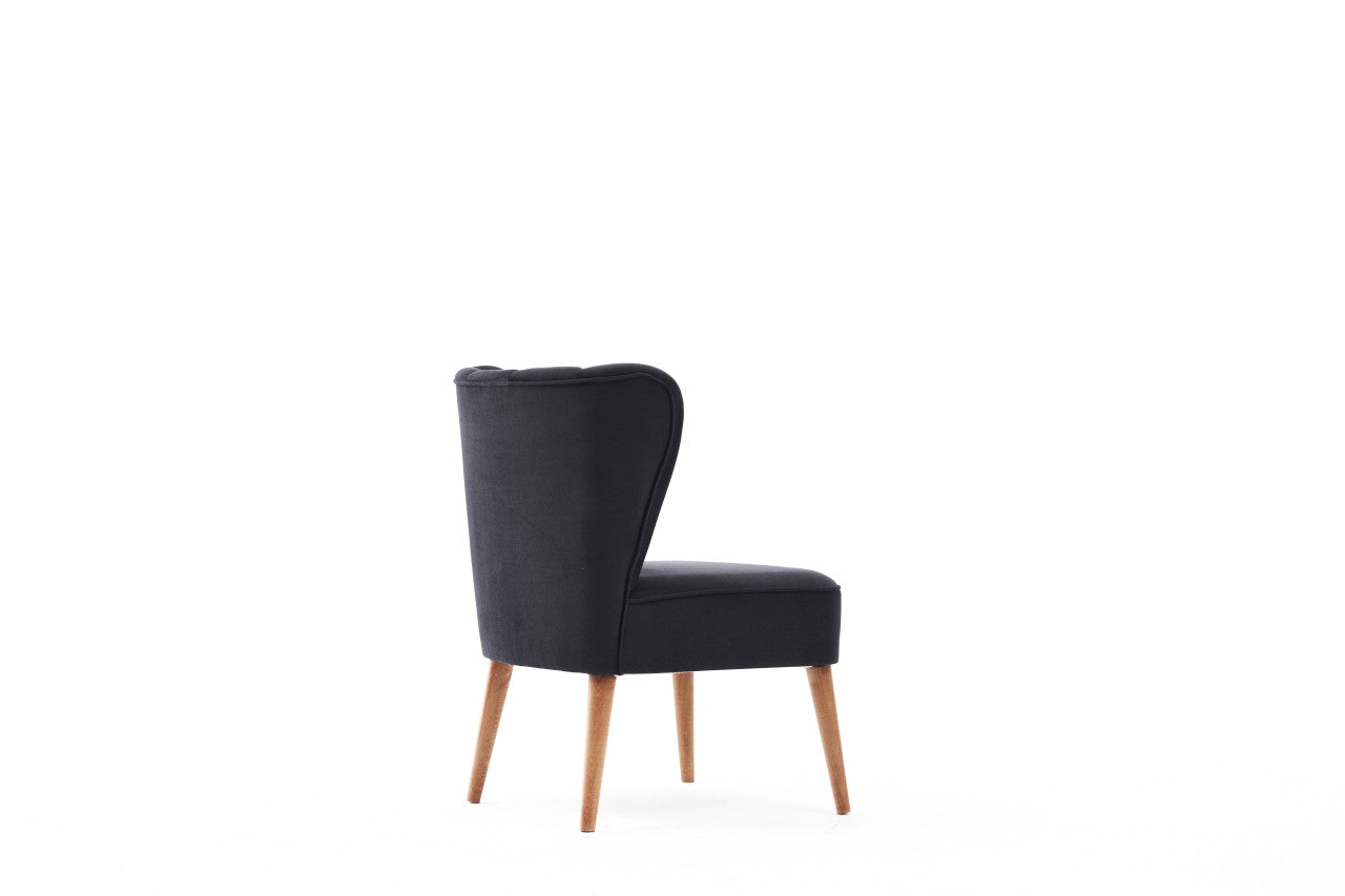 Poltrona moderna – 65x65x80 cm – antracite – madeira de faia