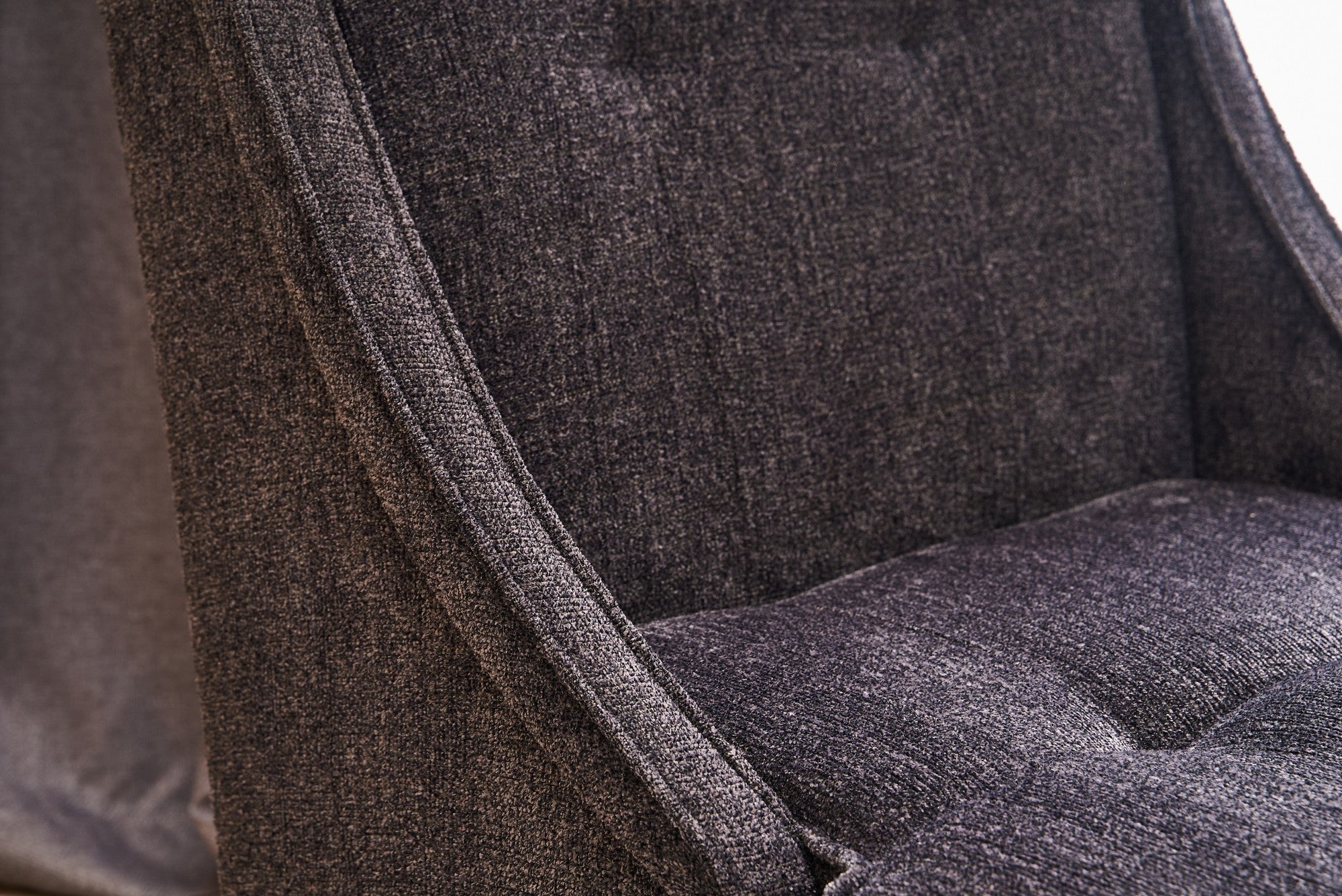 Poltrona Elegante, Antracite, 67 x 73 x 70 cm | Estrutura 100% madeira de faia, espuma 32 DNS para maior conforto | Uma adição elegante a qualquer ambiente