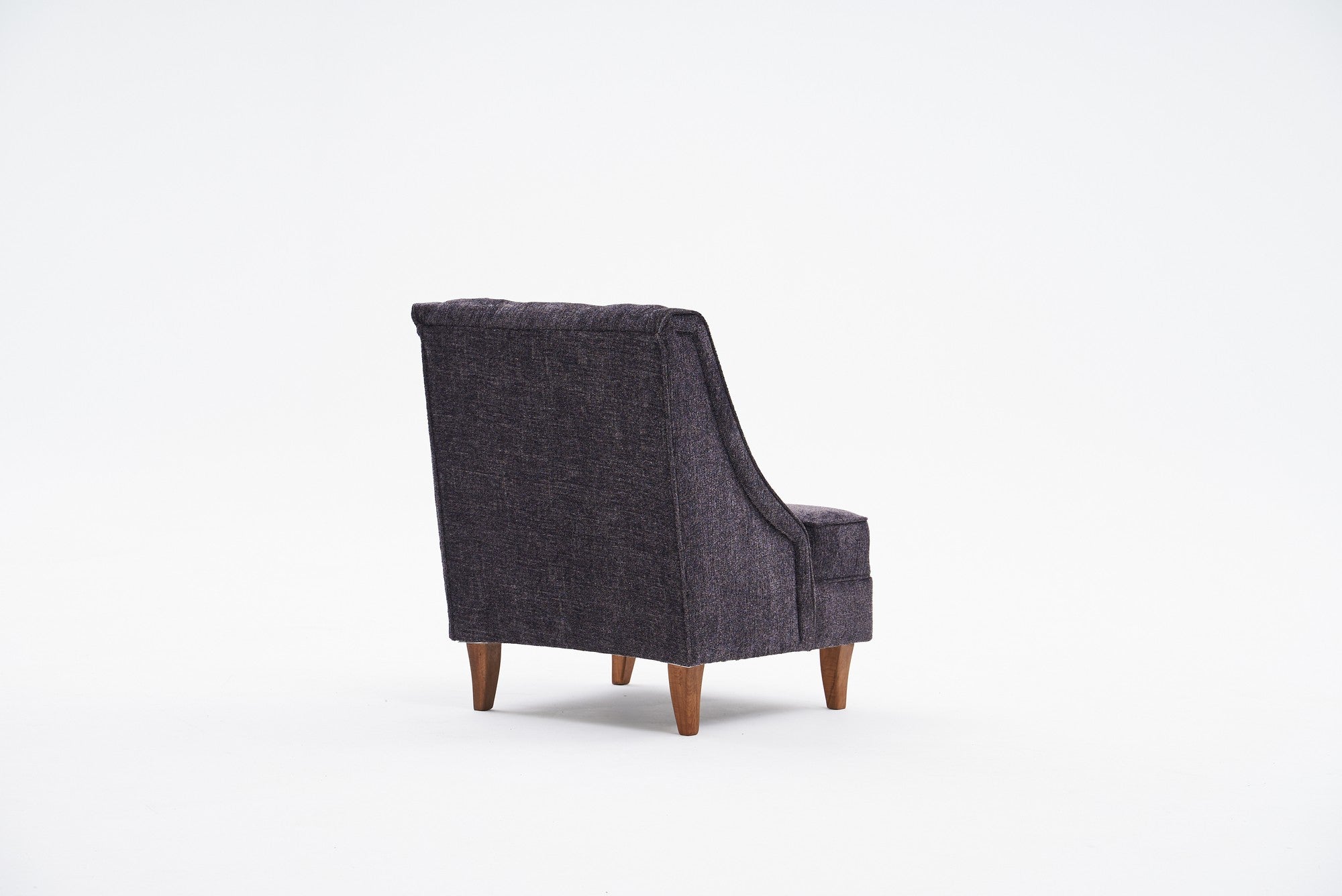 Poltrona Elegante, Antracite, 67 x 73 x 70 cm | Estrutura 100% madeira de faia, espuma 32 DNS para maior conforto | Uma adição elegante a qualquer ambiente