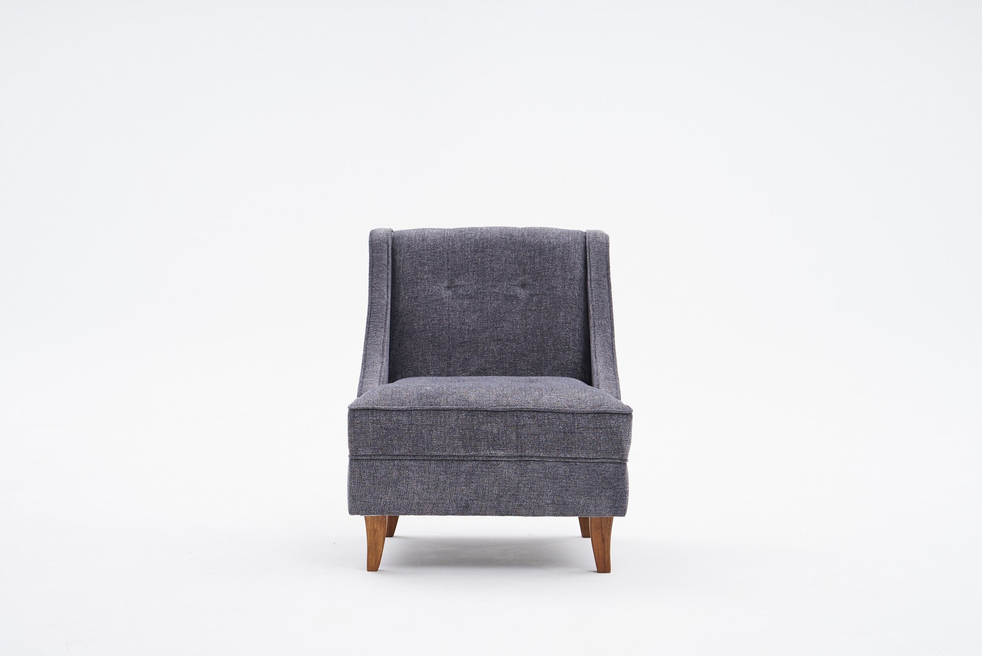 Poltrona Elegante, Cinza, 67 x 73 x 70 cm | Estrutura 100% Madeira de Faia, Espuma 32 DNS para Conforto | Uma Adição Elegante para Sala de Estar e Escritório