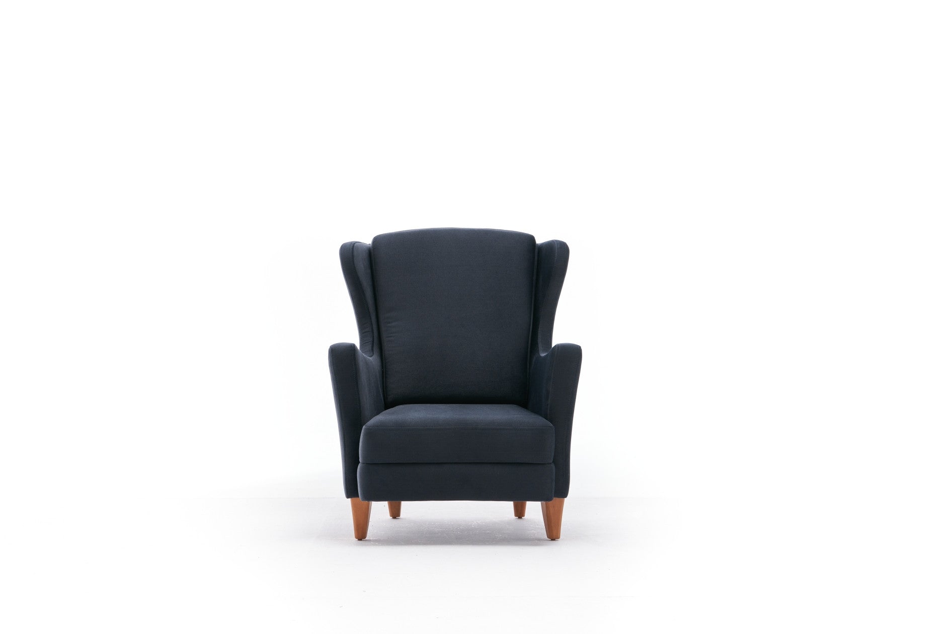 Poltrona Elegante – 77 cm L x 98 cm A x 80 cm P – Antracite – Veludo 100% poliéster