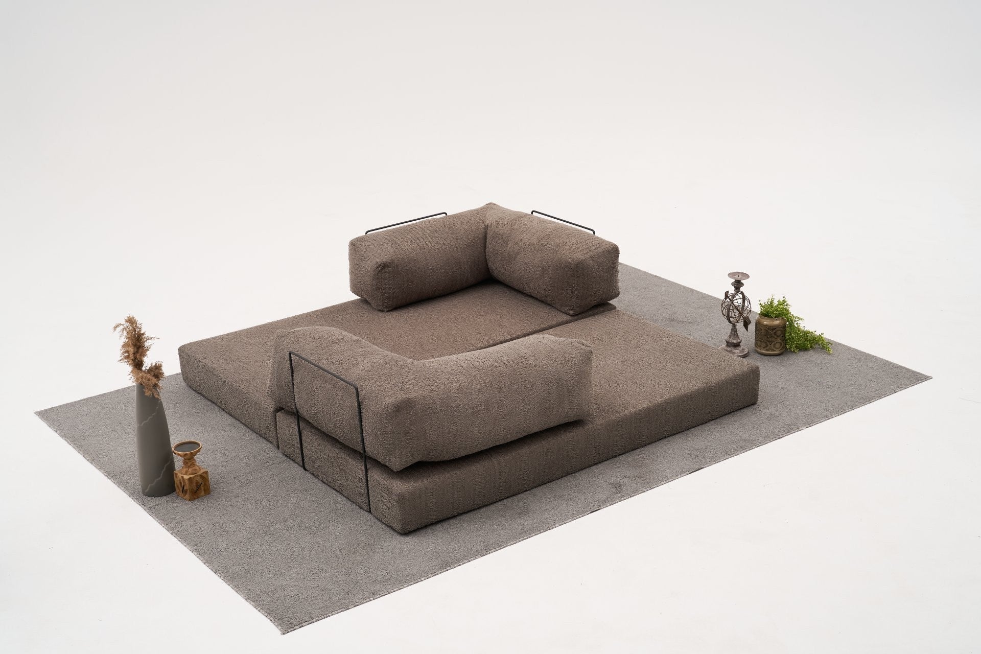 Sofá de 3 Lugares Comfort – Cinzento – 190x75x95 cm | Tribo Home
