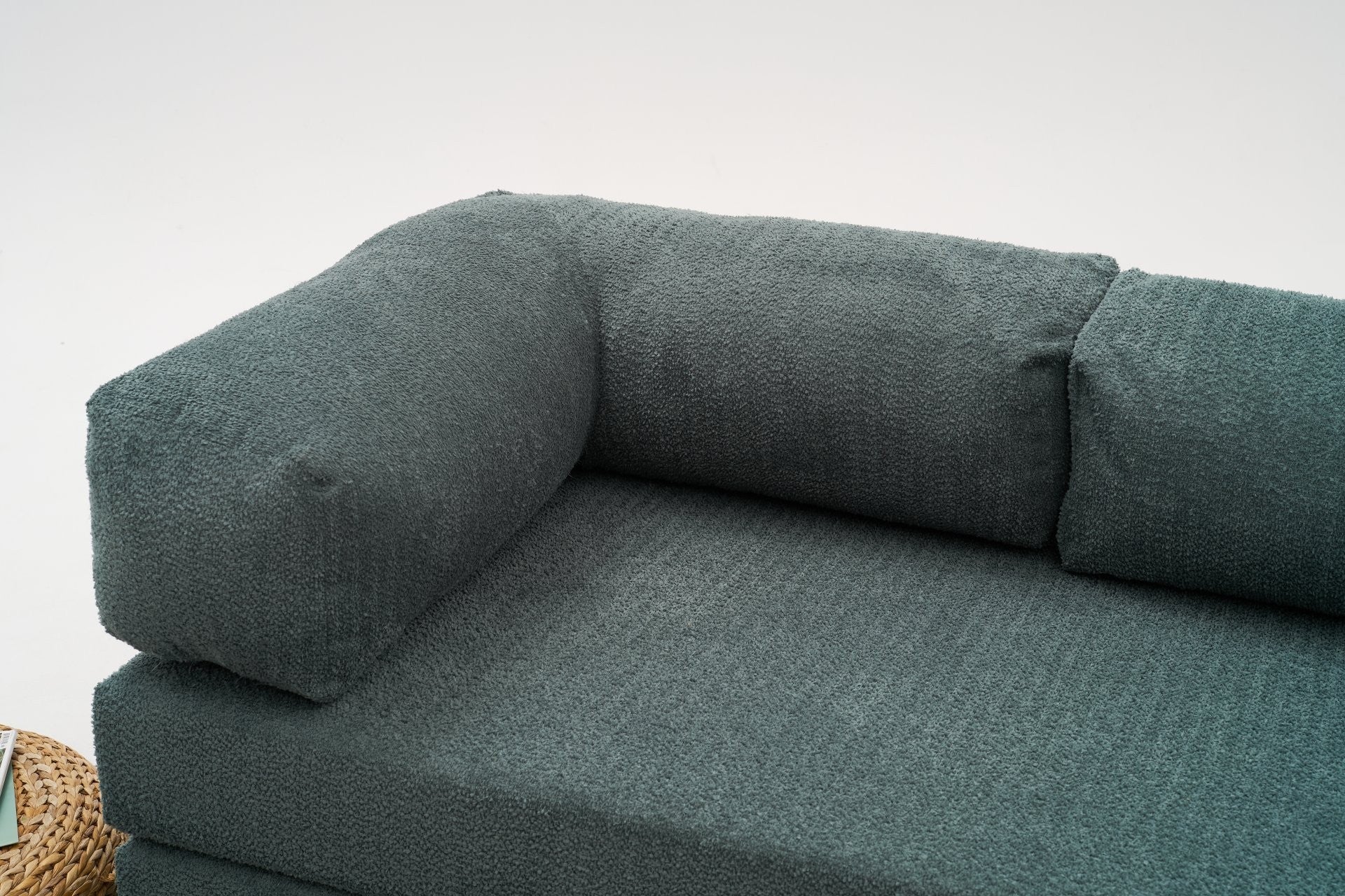 Sofá de Canto Comfort – Verde – 290x75x95 cm | Tribo Home