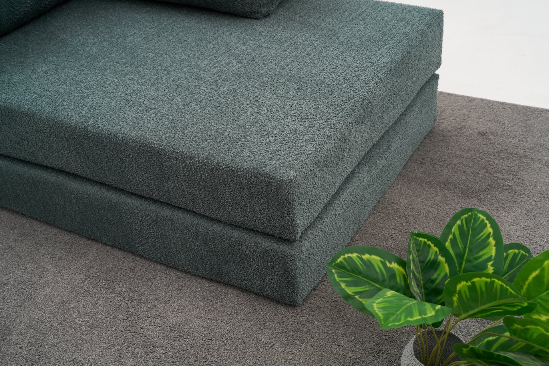 Sofá de Canto Comfort – Verde – 290x75x95 cm | Tribo Home