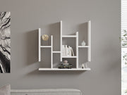Prateleira de Parede Escandinava – 70 x 68,8 x 19,6 cm – Branca – Painel de partículas revestido a melamina