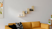 Prateleira de parede – 90 cm x 60 cm x 19.6 cm – Pinho Atlântico – Painel de Partículas