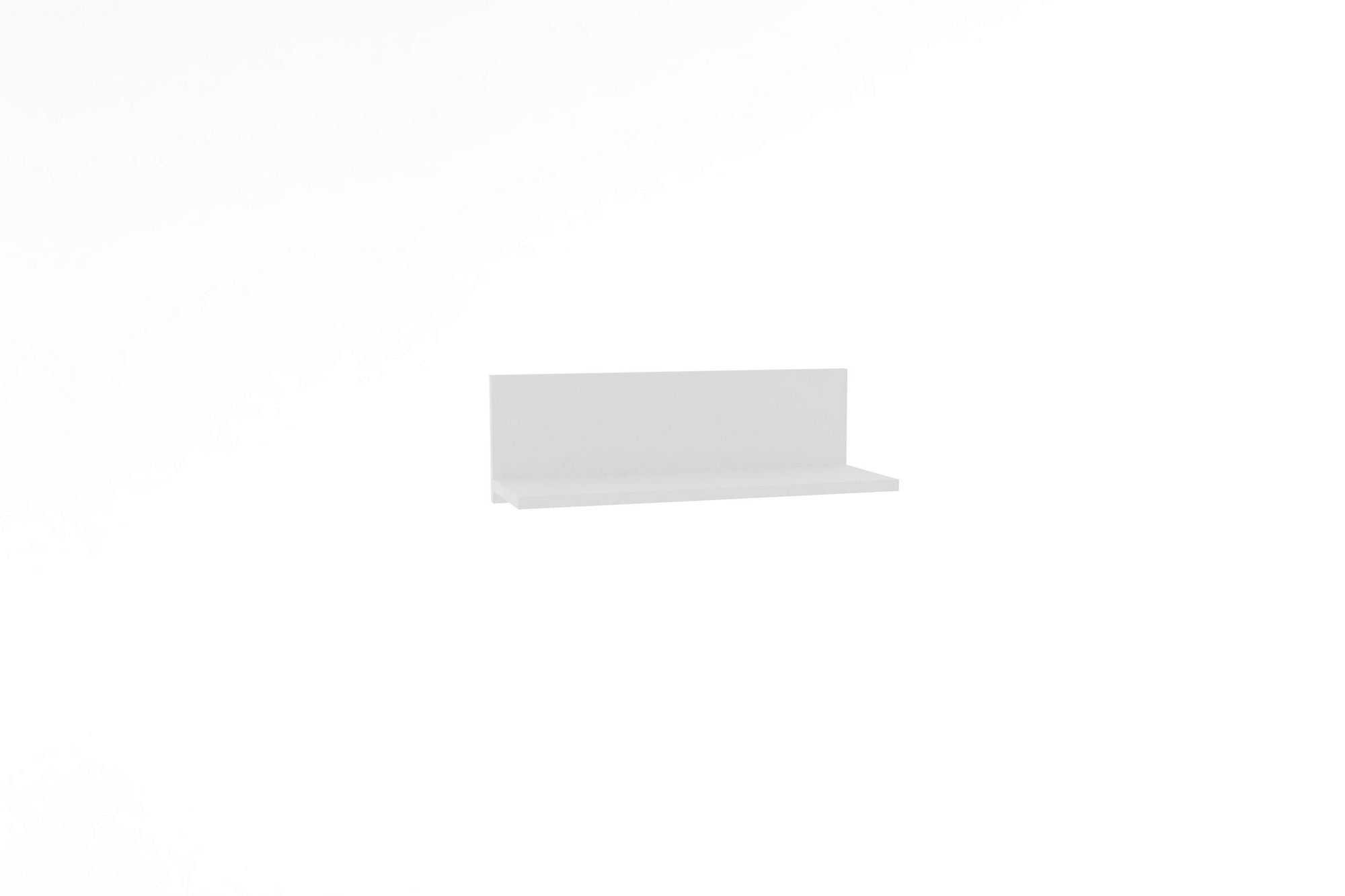 Prateleira de parede – 60 cm x 19,6 cm x 21,6 cm – Branco – painel de partículas revestido a melamina