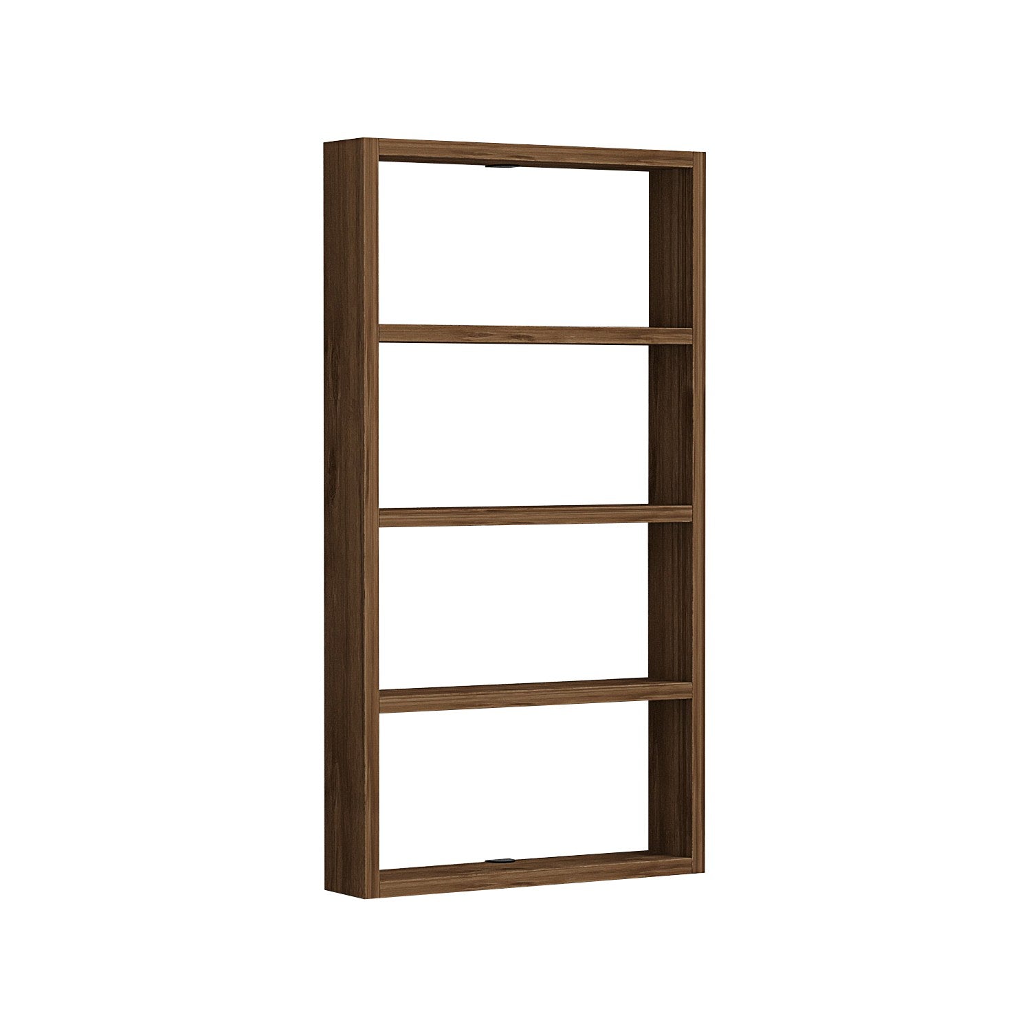 Prateleira de parede – 43,2 cm x 80 cm x 9 cm – Nogueira – Painel de partículas revestido a melamina