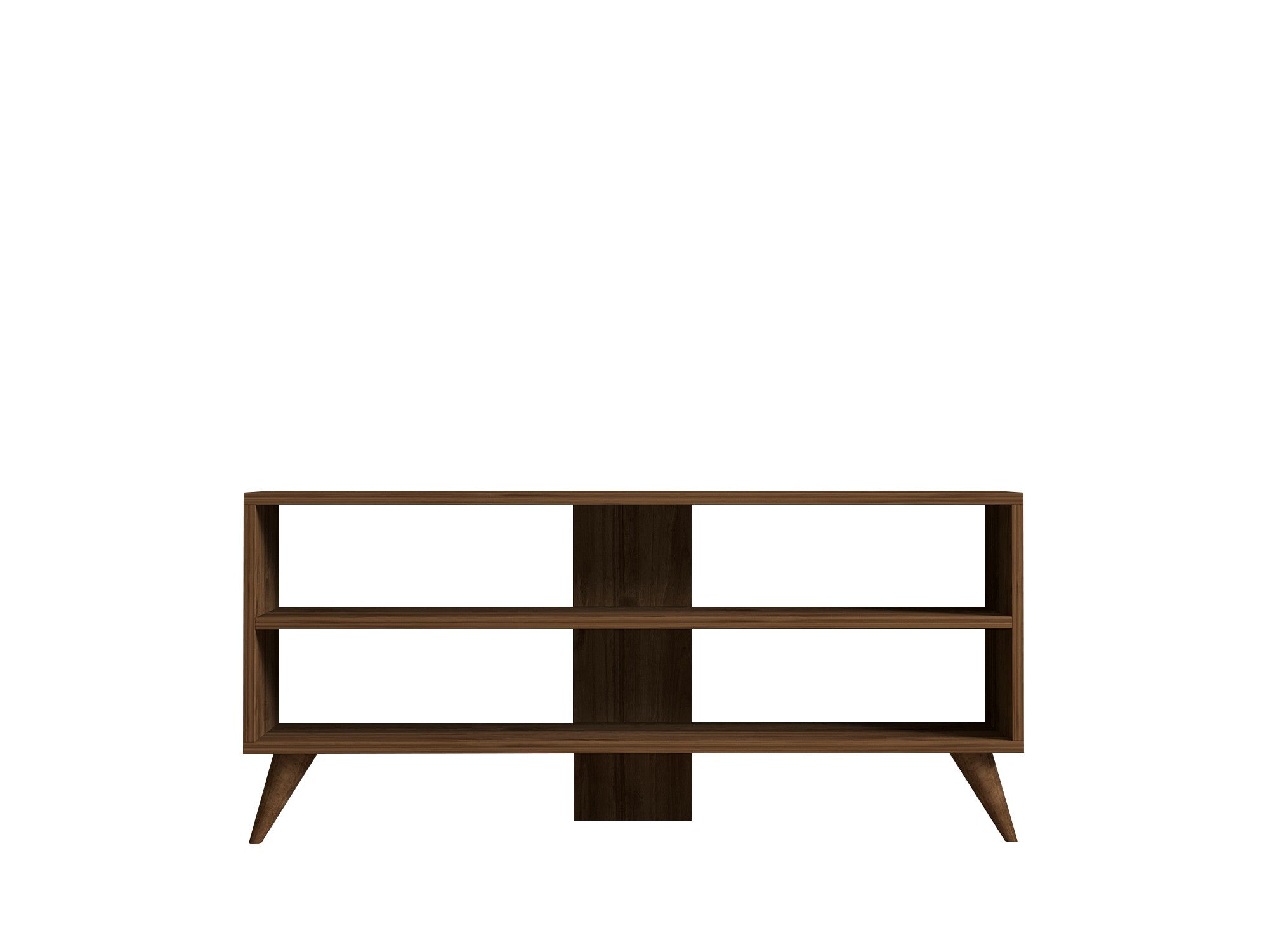 Móvel de TV – 120 cm x 50 cm x 29.6 cm – nogueira – painel de partículas revestido a melamina