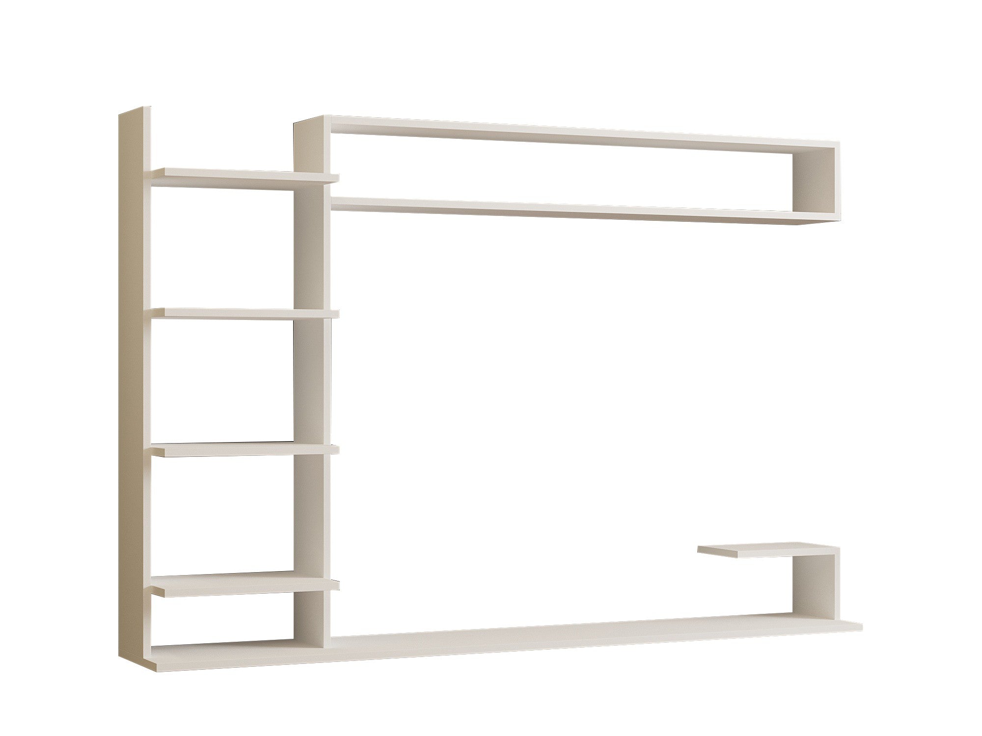 Móvel de TV – 180 cm x 121.8 cm x 29.6 cm – Branco – Painel de partículas revestido a melamina