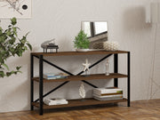 Estante de livros – 103 cm x 60 cm x 29.5 cm – nogueira – painel de partículas