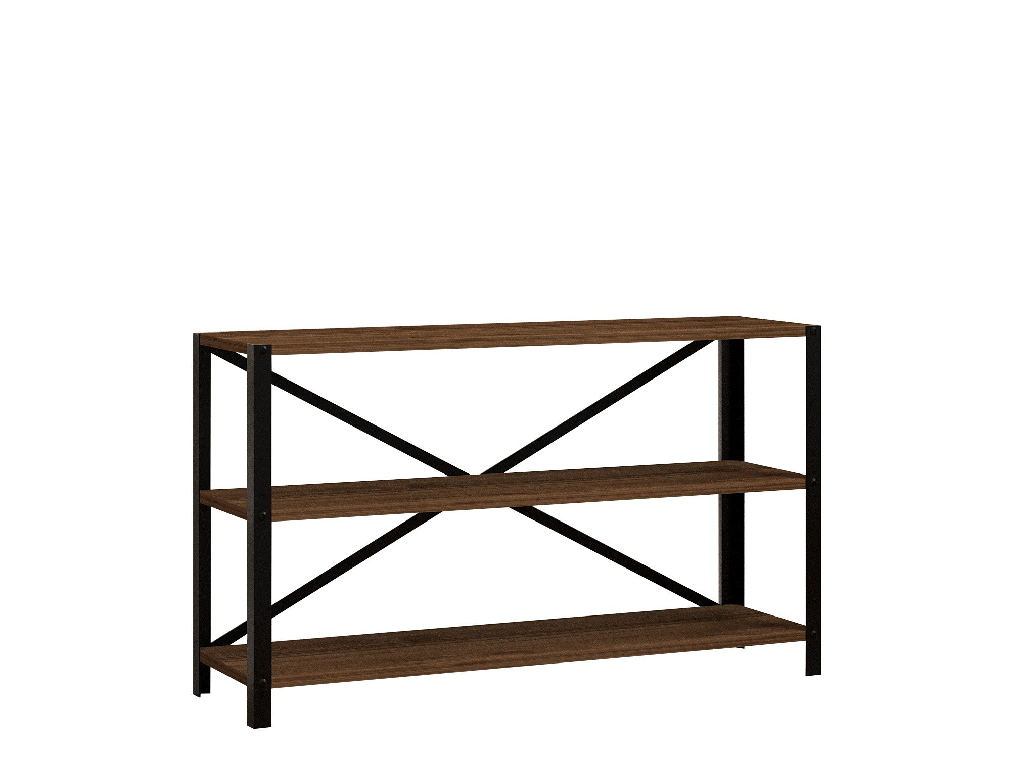 Estante de livros – 103 cm x 60 cm x 29.5 cm – nogueira – painel de partículas