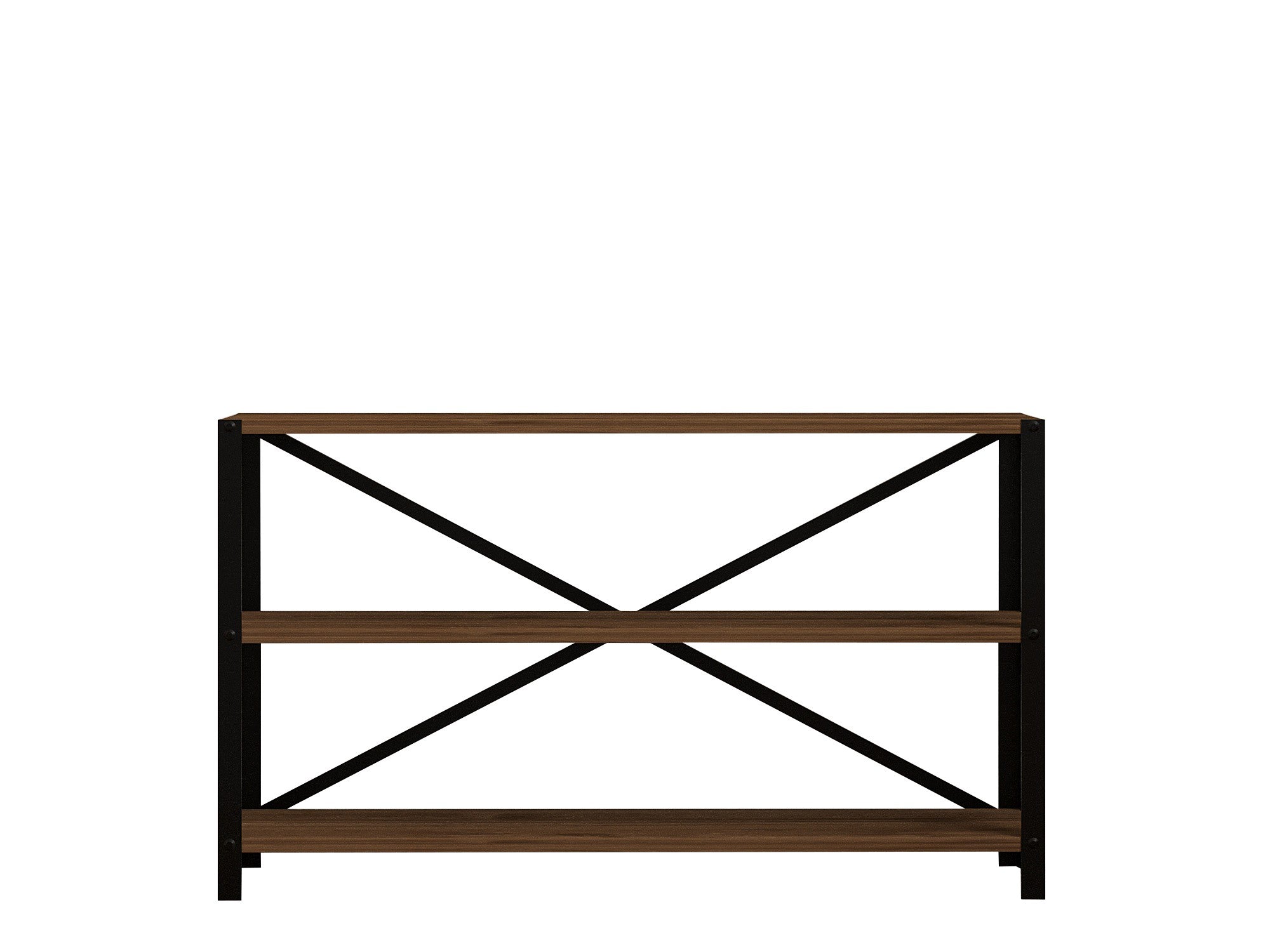 Estante de livros – 103 cm x 60 cm x 29.5 cm – nogueira – painel de partículas