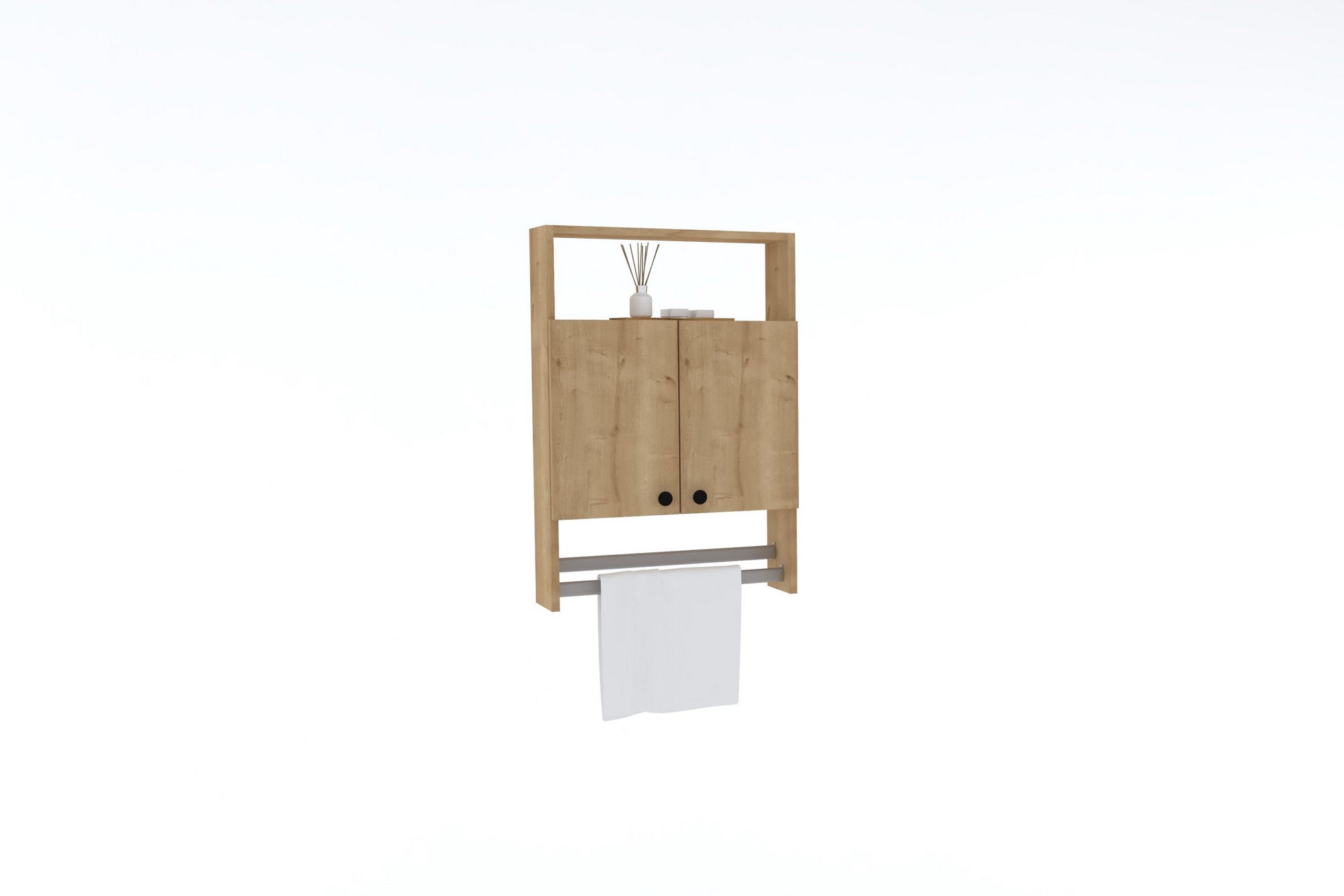 Armário de Casa de Banho – 60 cm x 87 cm x 15 cm – Safira – Painel de partículas