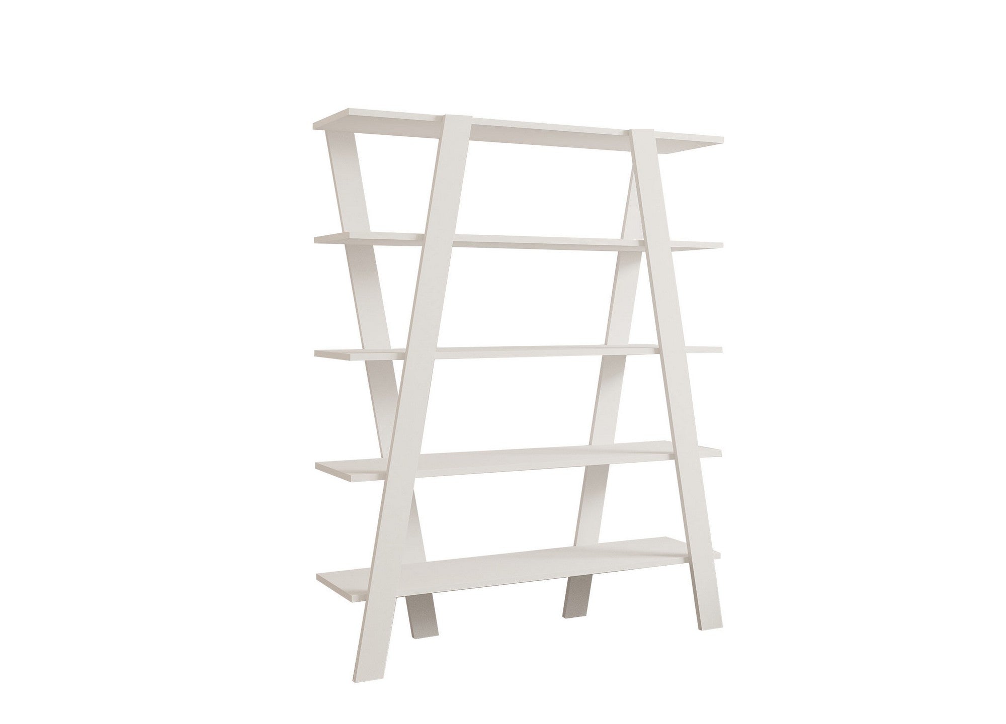 Estante de livros – 120 cm x 150 cm x 25 cm – Branco – Painéis de partículas revestidos a melamina