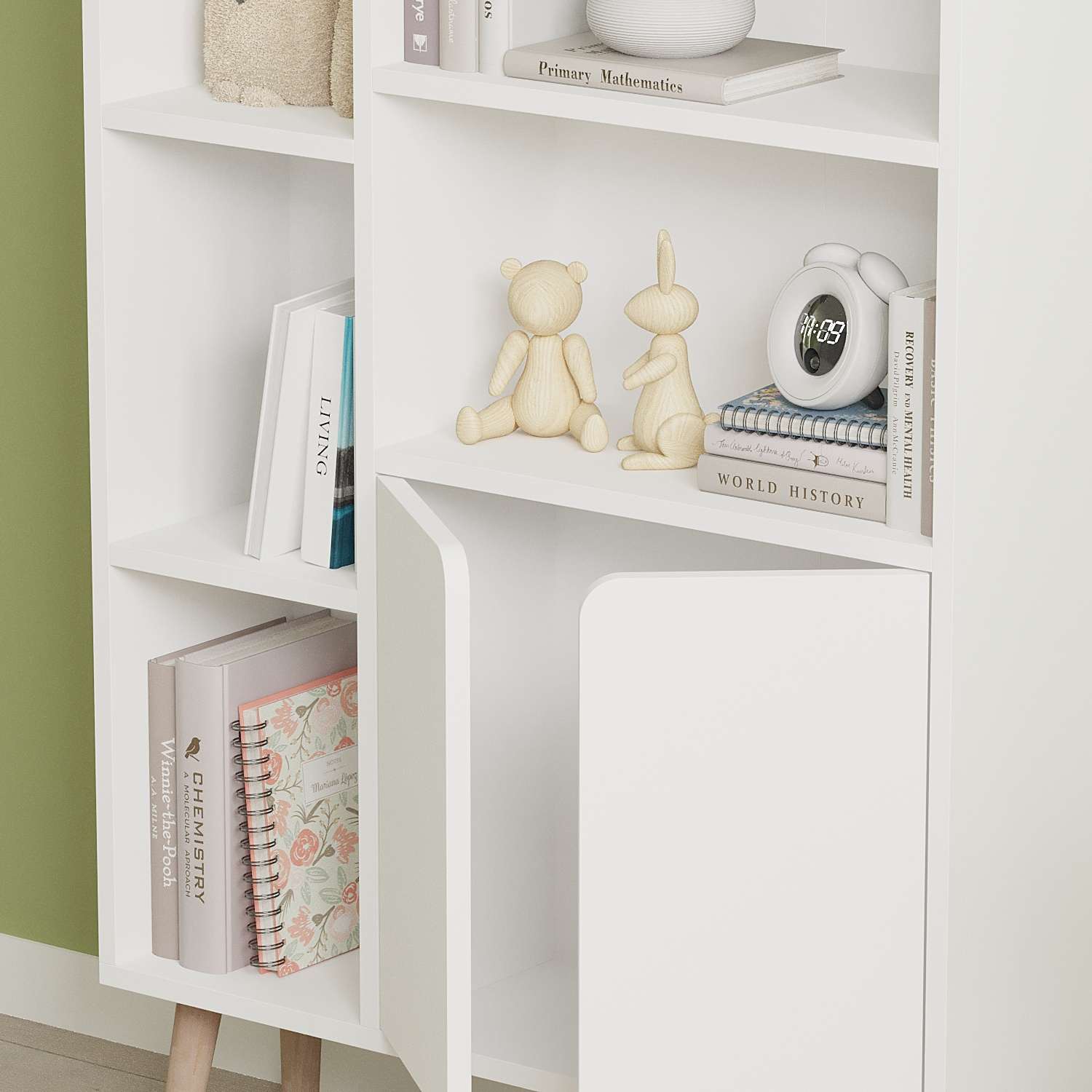 Estante de livros – 25cm x 48.6cm x 50cm – Branca – MDF