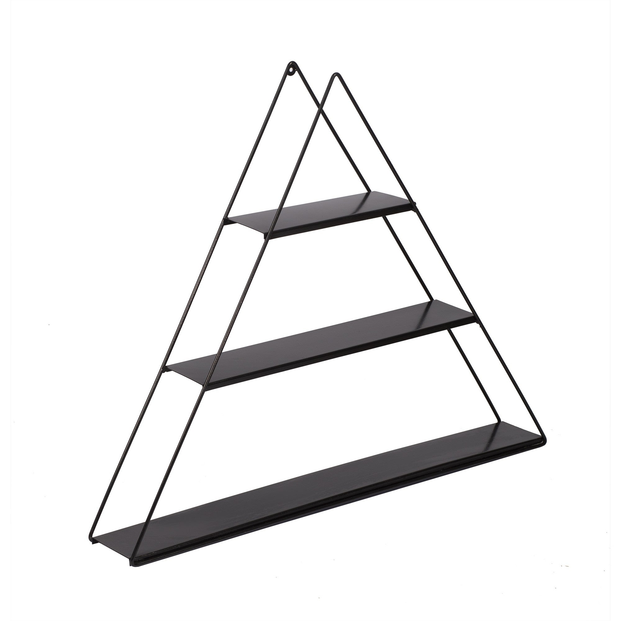 Prateleira de parede – 60 cm x 9 cm x 70 cm – Preto – Metal