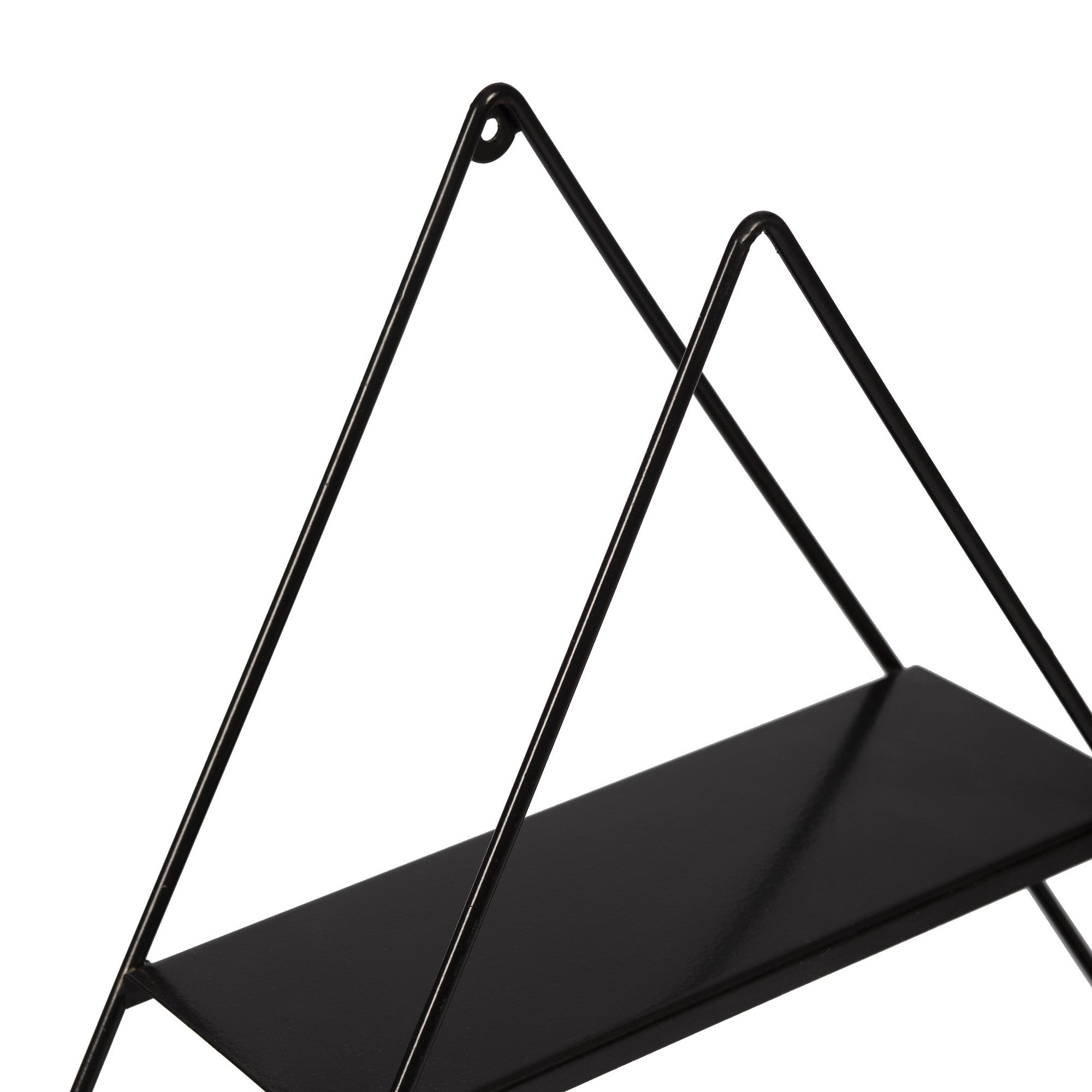 Prateleira de parede – 60 cm x 9 cm x 70 cm – Preto – Metal