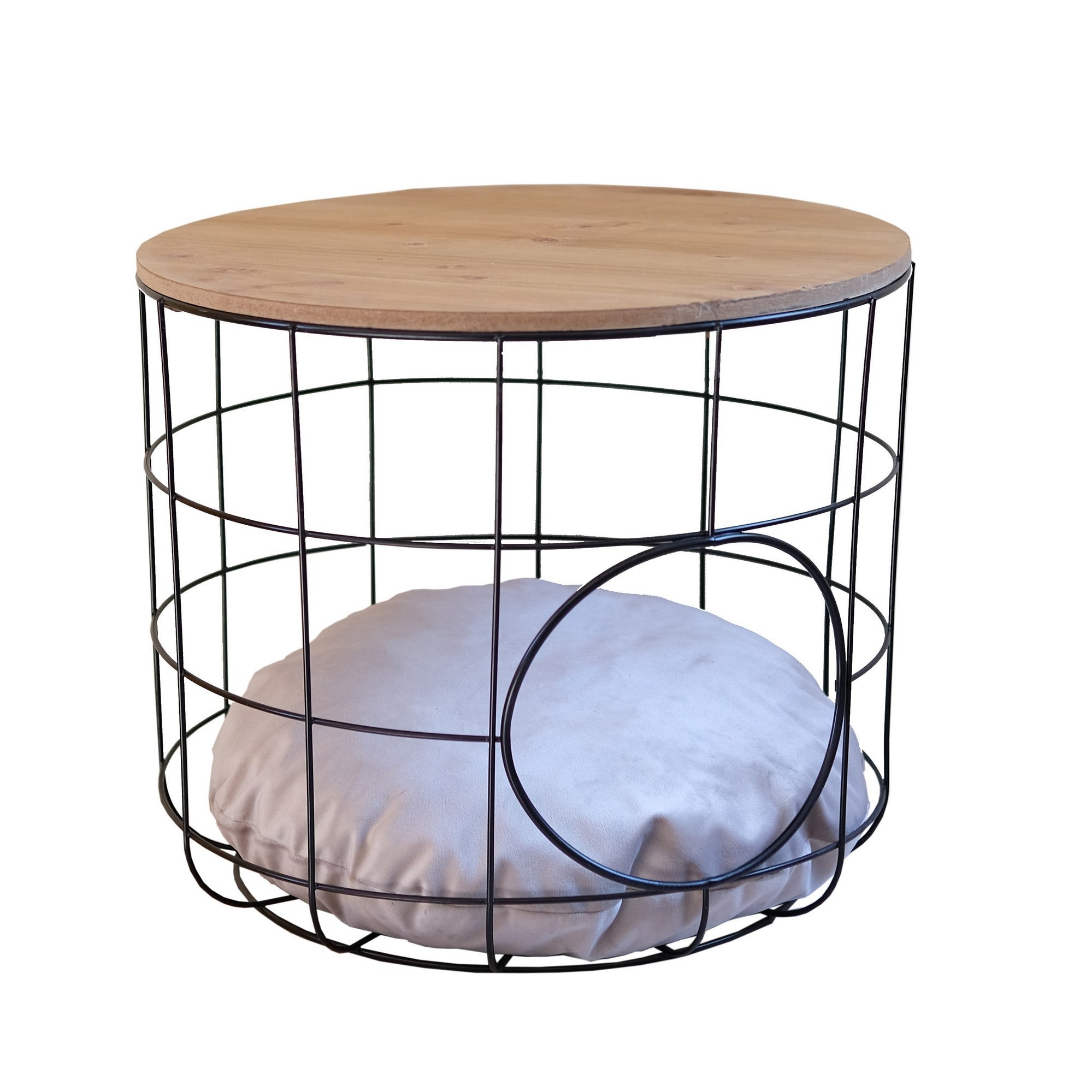 Mesa de Centro – 54cm x 54cm x 41cm – Preto – Madeira Aglomerada