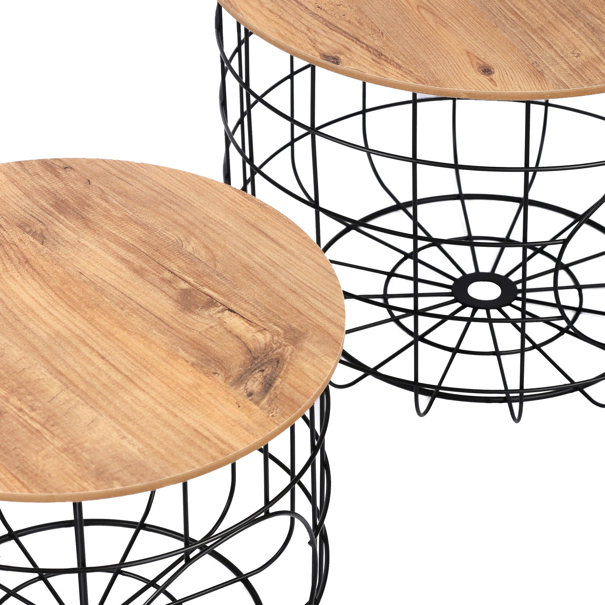 Mesa de Centro – 54cm x 54cm x 41cm – Preto – Madeira Aglomerada