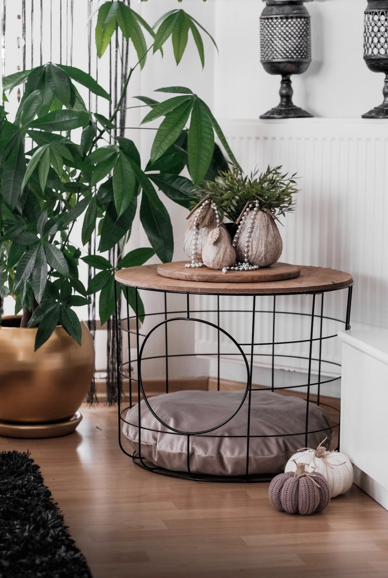 Mesa de Centro – 54cm x 54cm x 41cm – Preto – Madeira Aglomerada