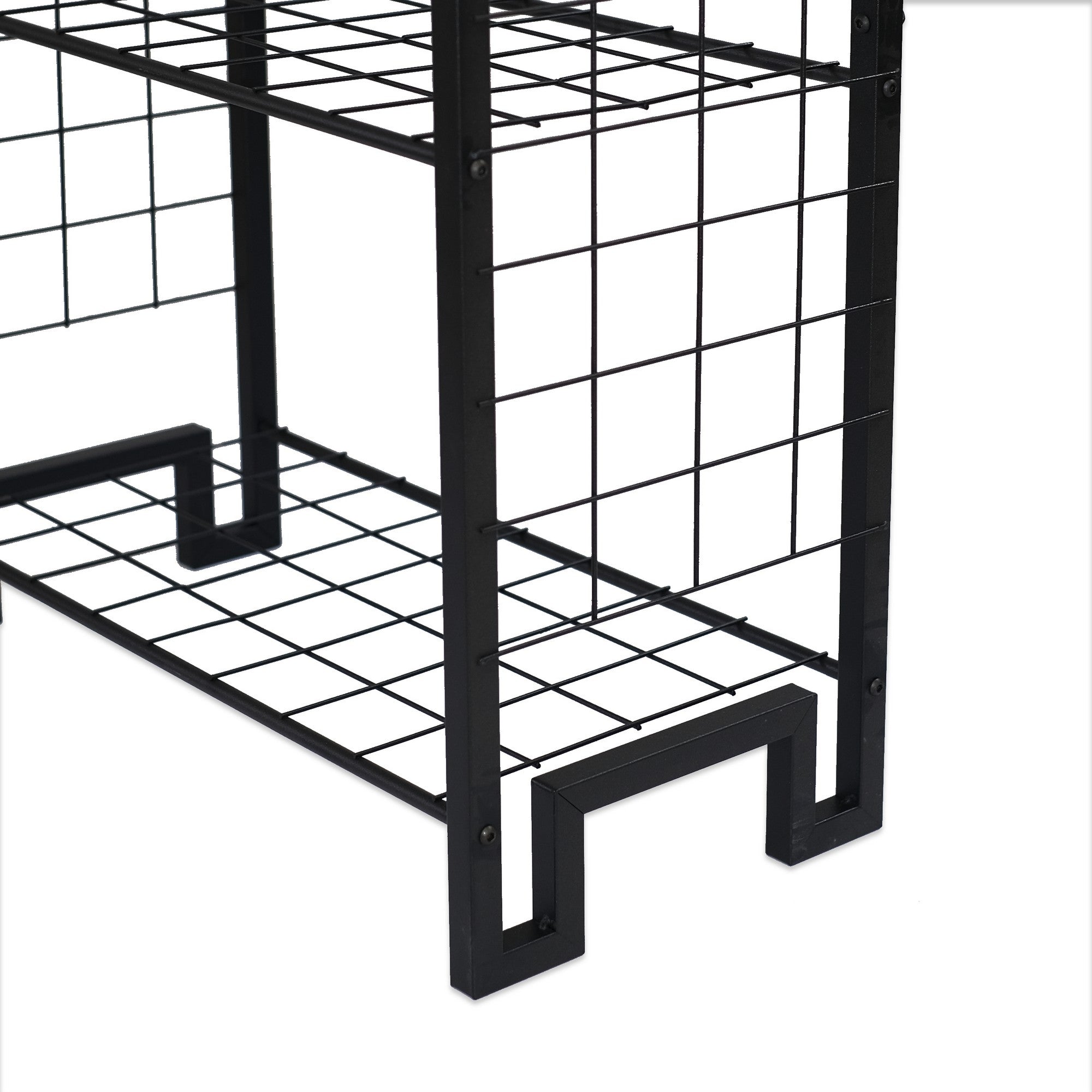 Estante de livros – 30 cm largura, 60 cm altura, 156 cm profundidade – Preto – Metal