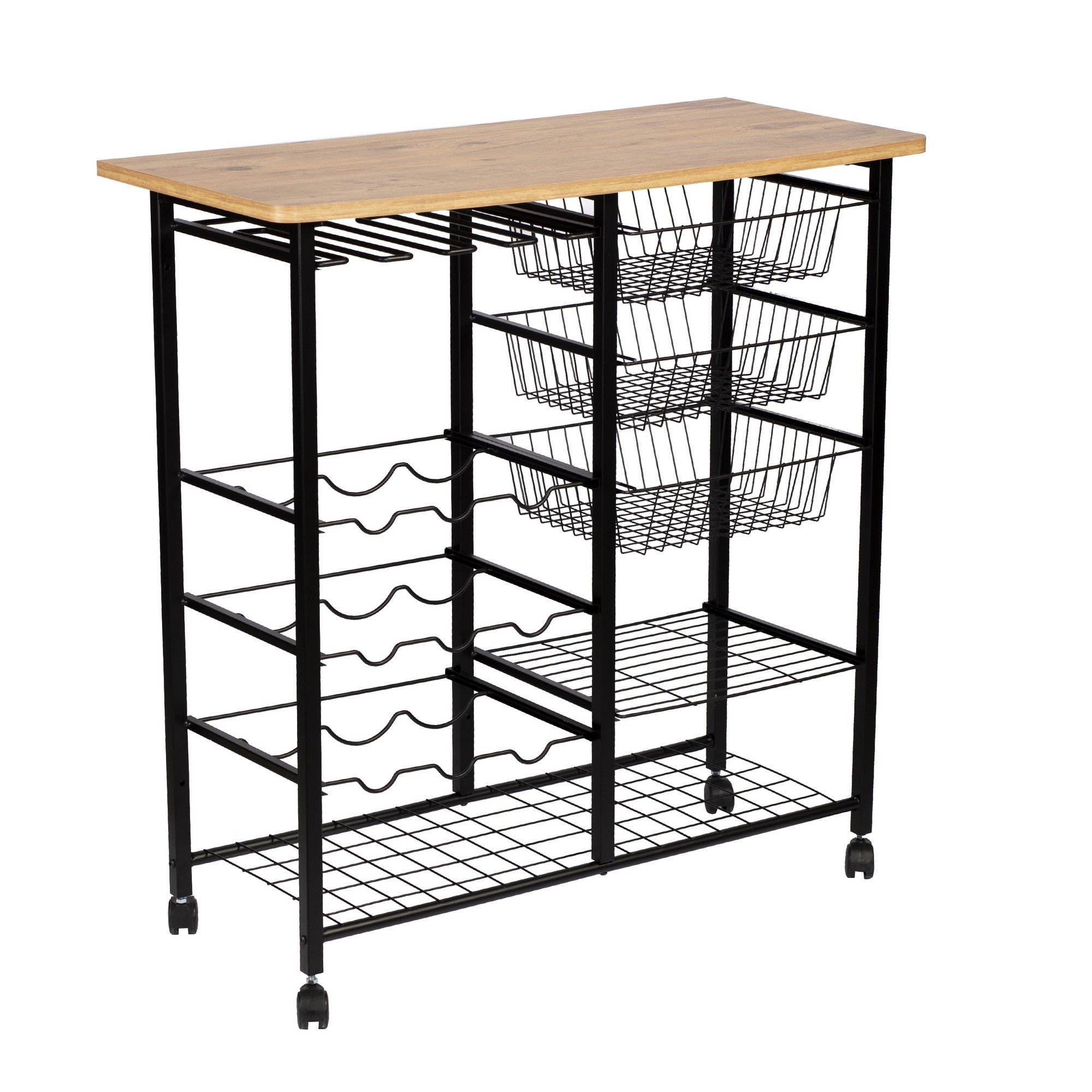 Mesa de bar – 32cm x 90cm x 86cm – Preto – Painel de partículas revestido a melamina
