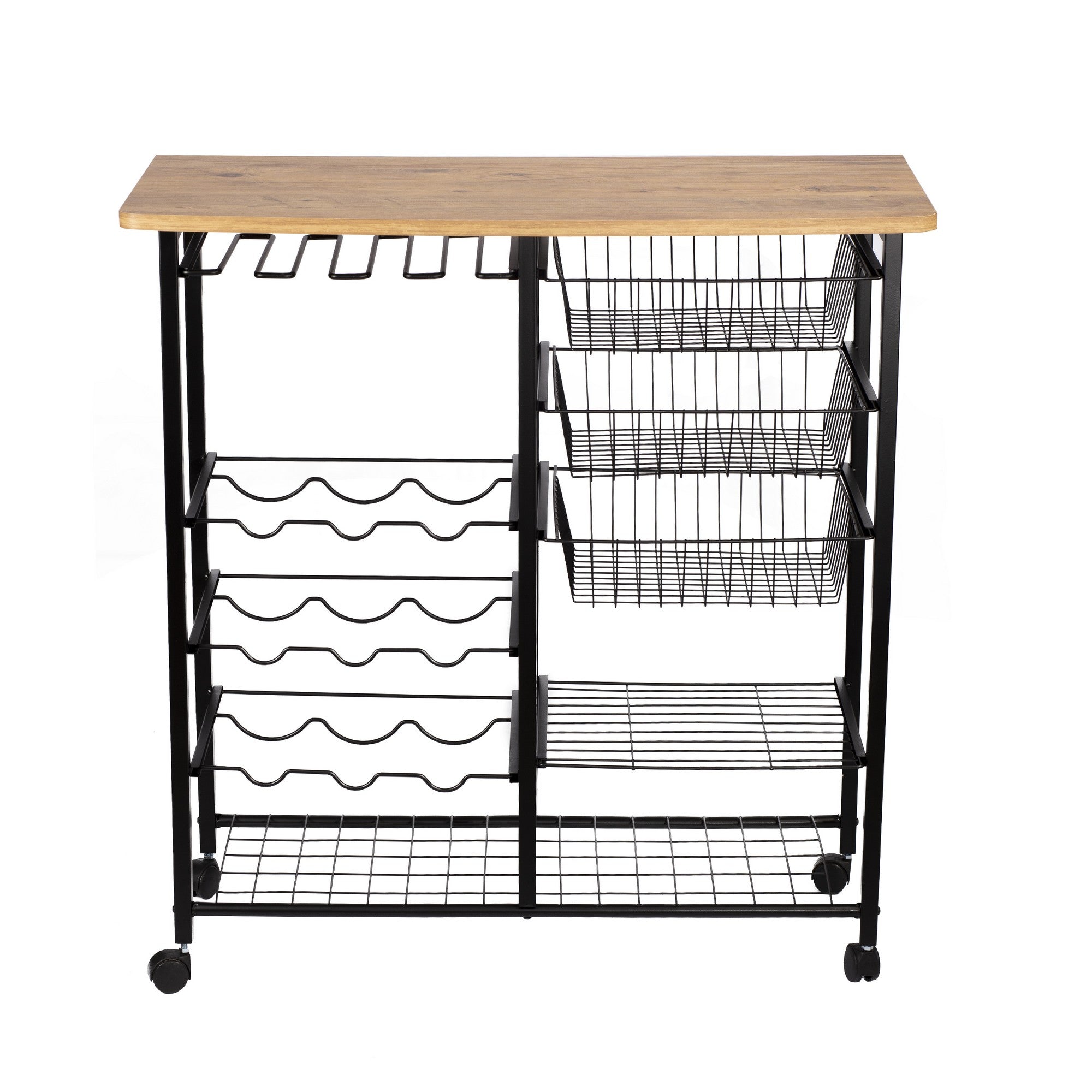 Mesa de bar – 32cm x 90cm x 86cm – Preto – Painel de partículas revestido a melamina