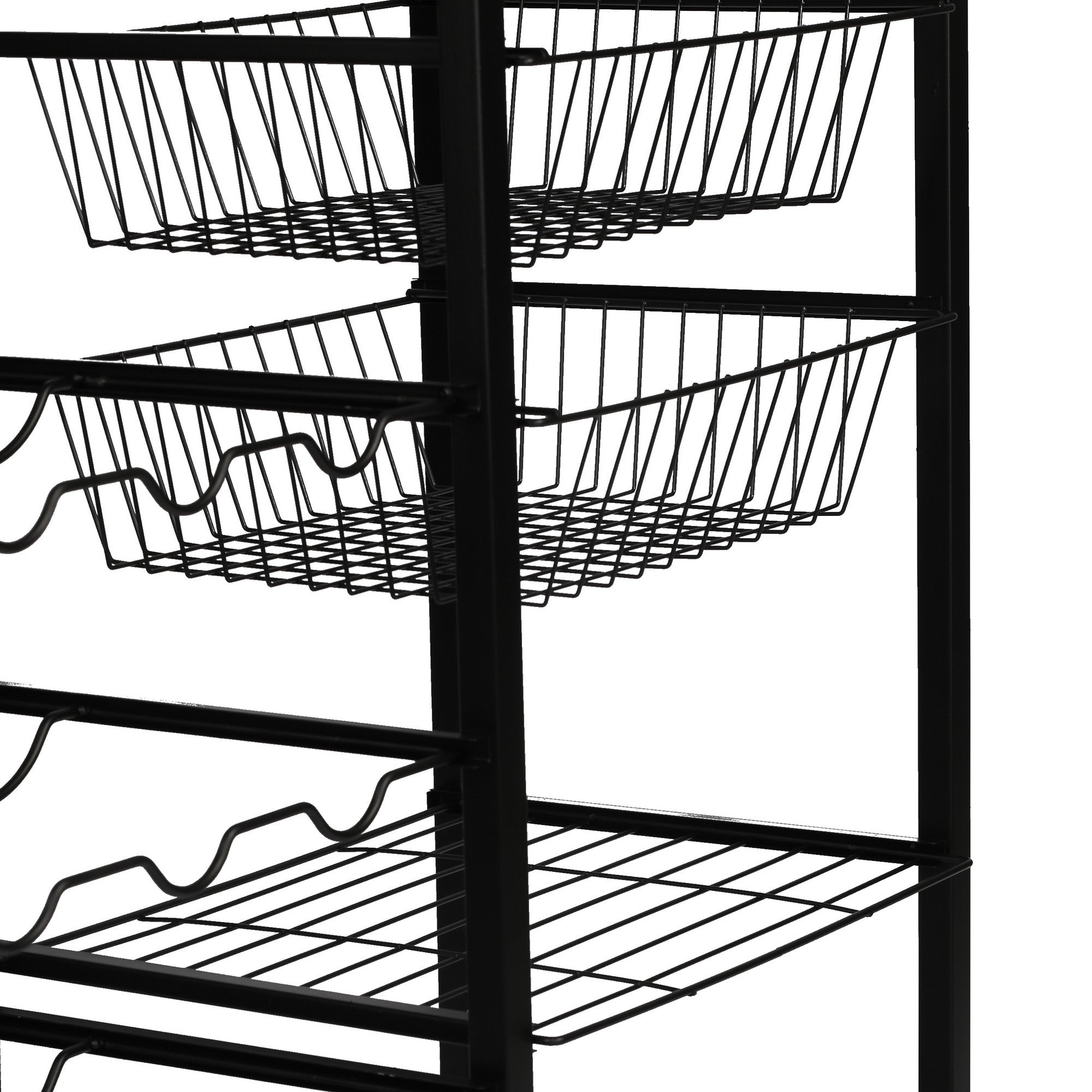 Mesa de bar – 32cm x 90cm x 86cm – Preto – Painel de partículas revestido a melamina