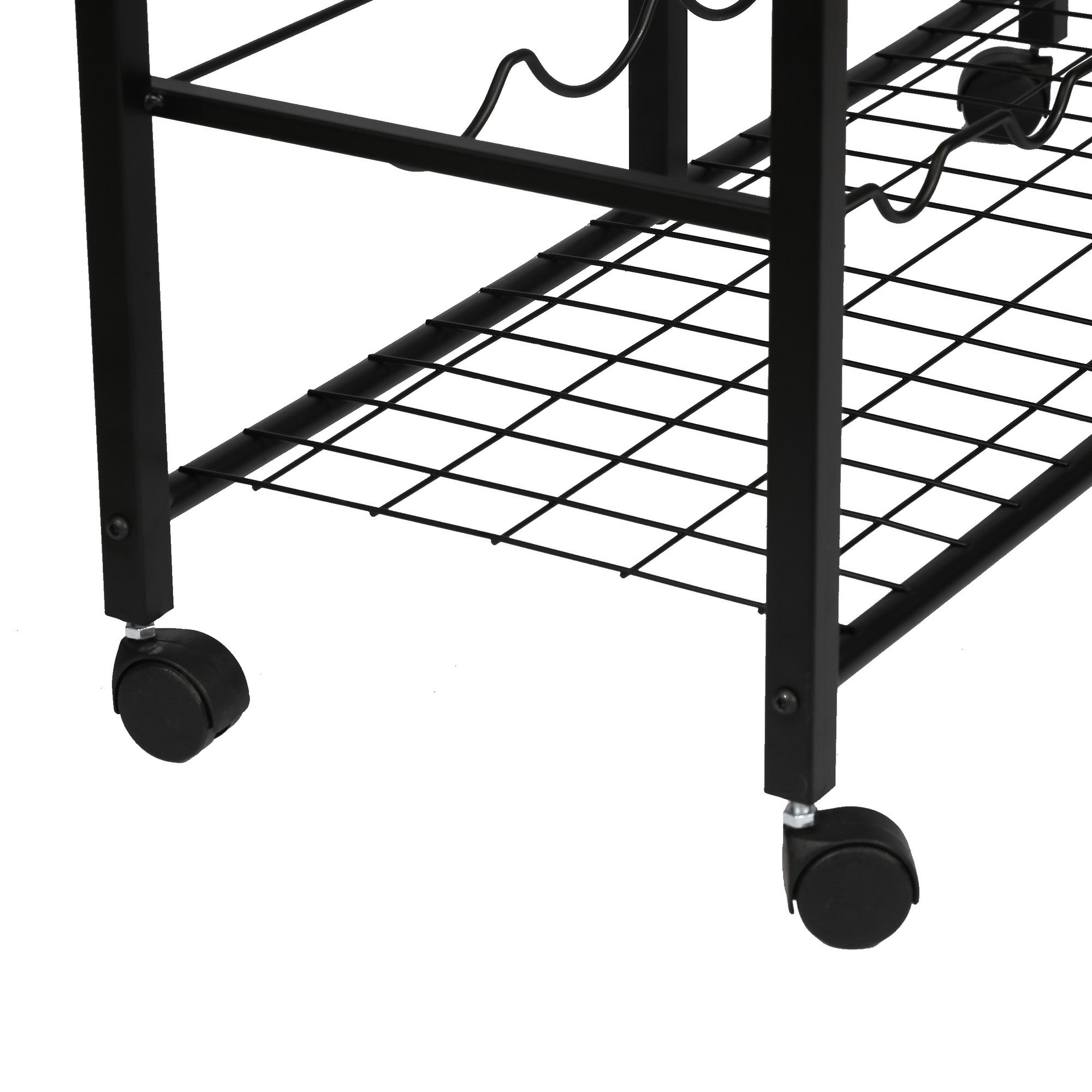 Mesa de bar – 32cm x 90cm x 86cm – Preto – Painel de partículas revestido a melamina