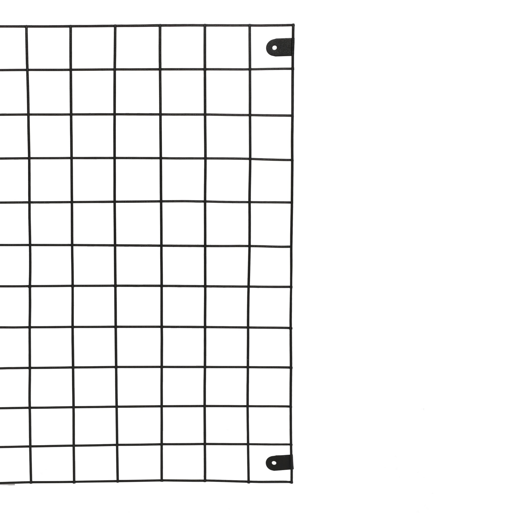 Prateleira de parede em metal – 42,5 cm x 38 cm x 9,3 cm – preto