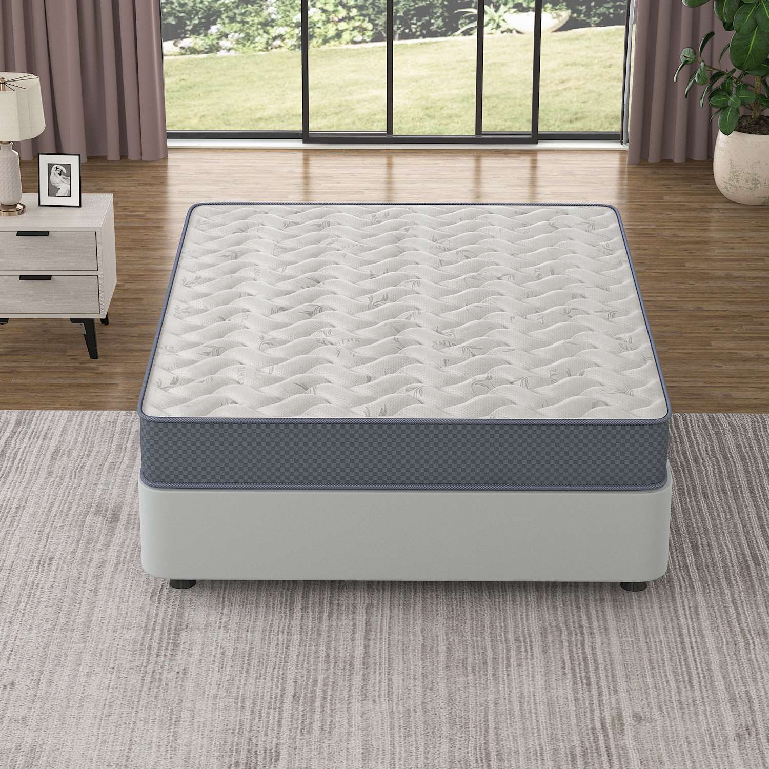 Colchão de esponja – 140 cm x 190 cm – Branco