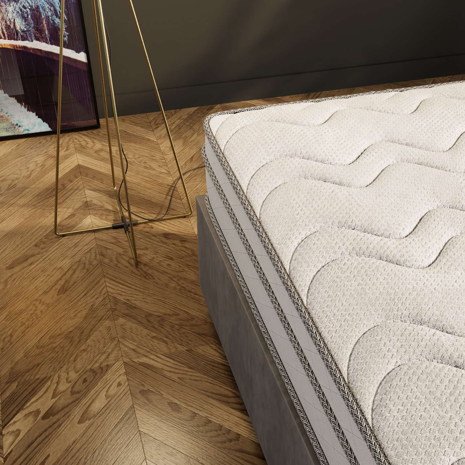 Colchão – 140 cm x 190 cm – Branco – 100% Esponja