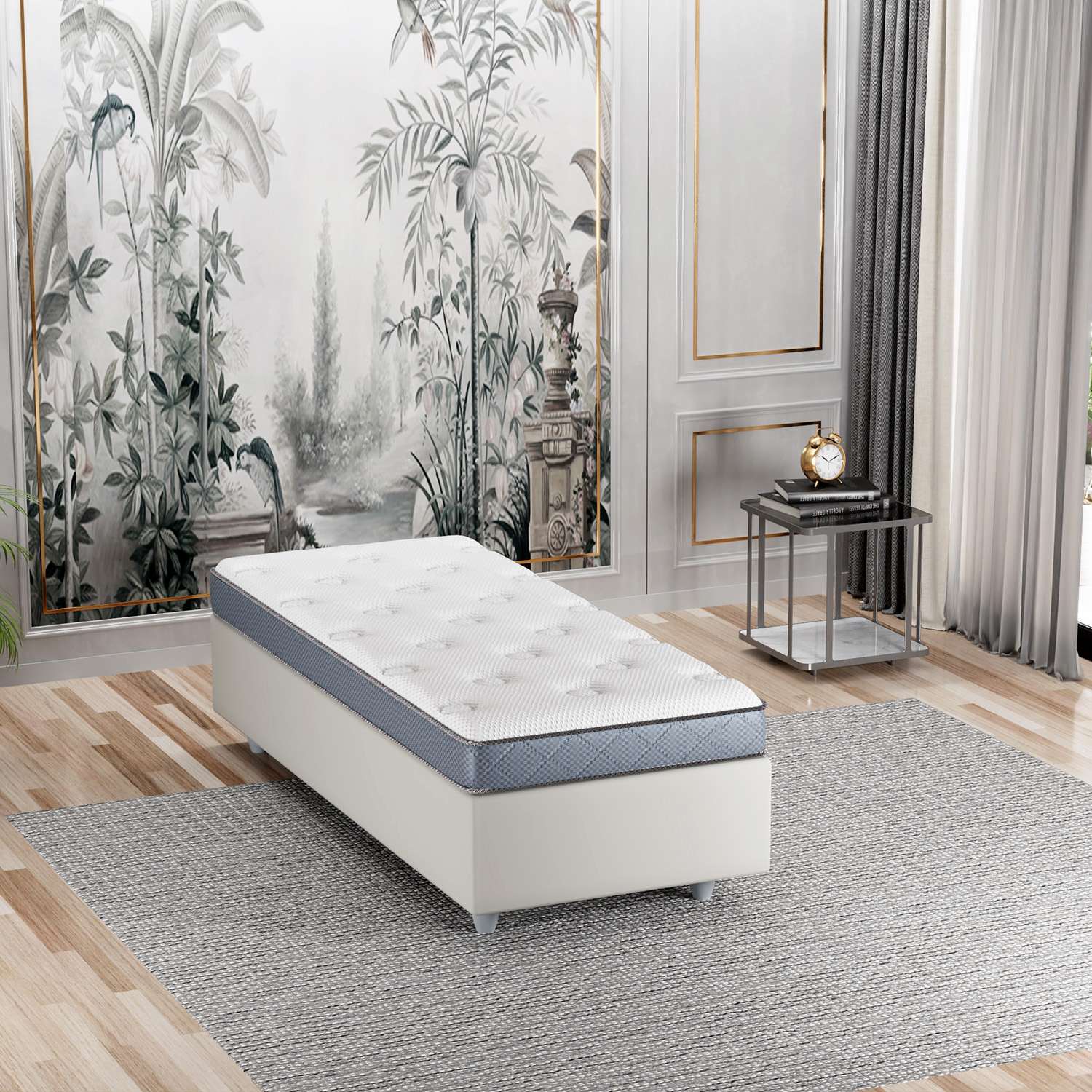 Colchão de Espuma – 90 cm x 200 cm – Branco