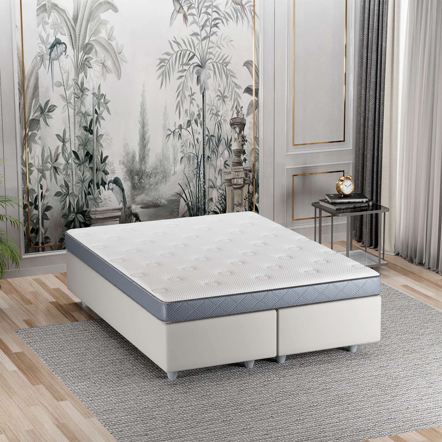 Colchão de Espuma – 140 cm x 190 cm – Branco – 100% espuma
