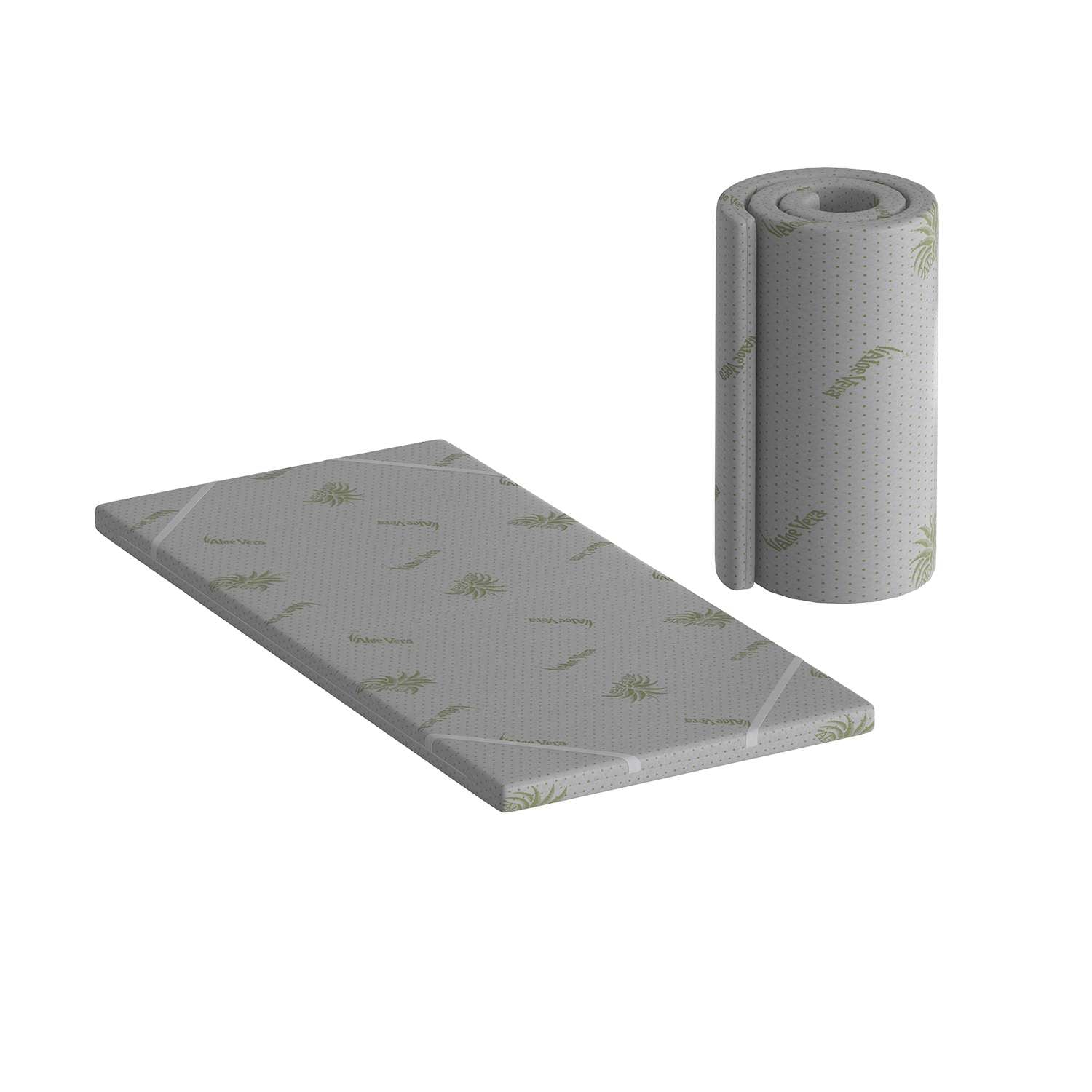 Colchão de Espuma – 100 cm x 190 cm x 6 cm – Branco – 100% Espuma
